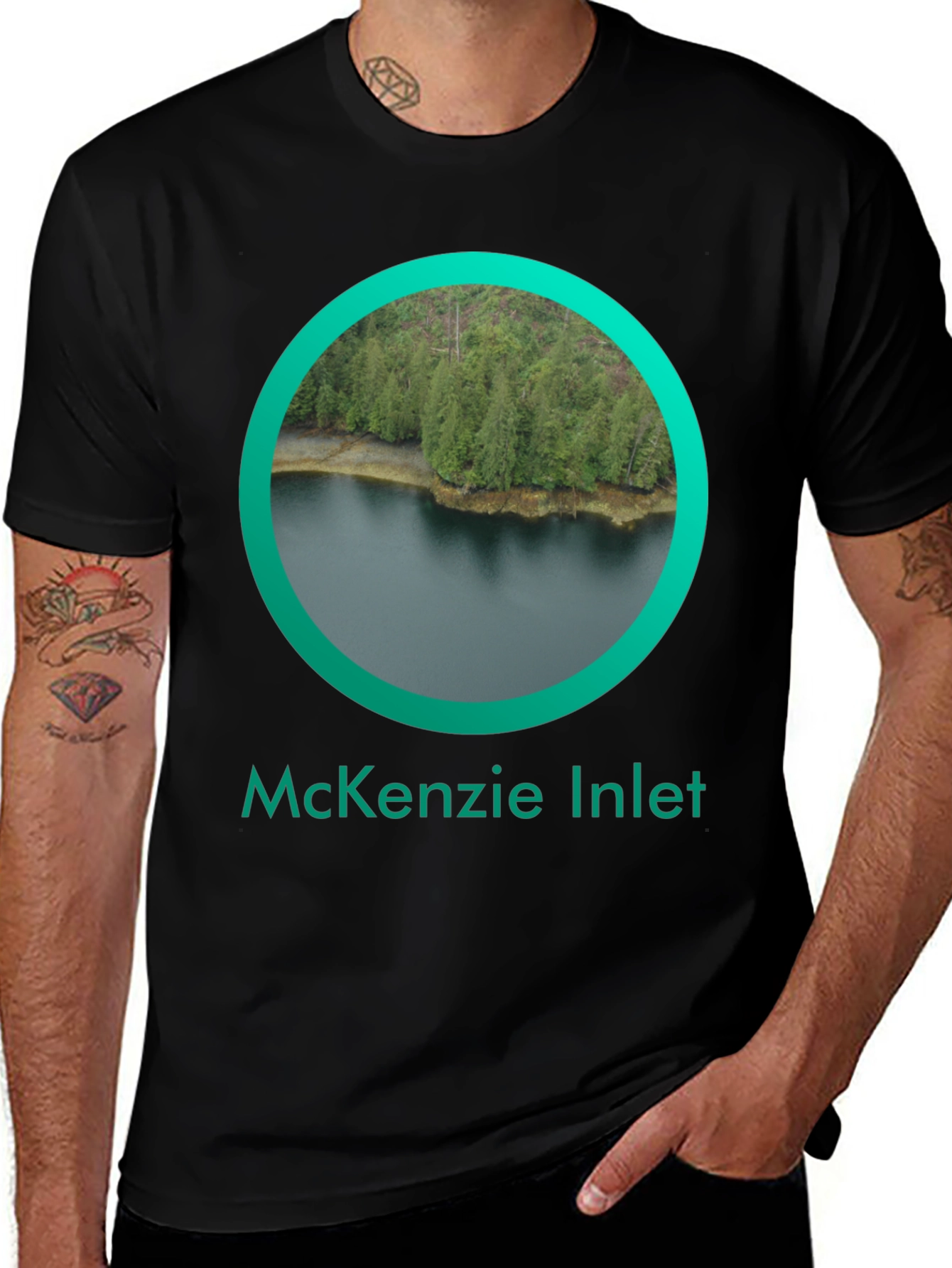 McKenzie Inlet Black T-Shirt