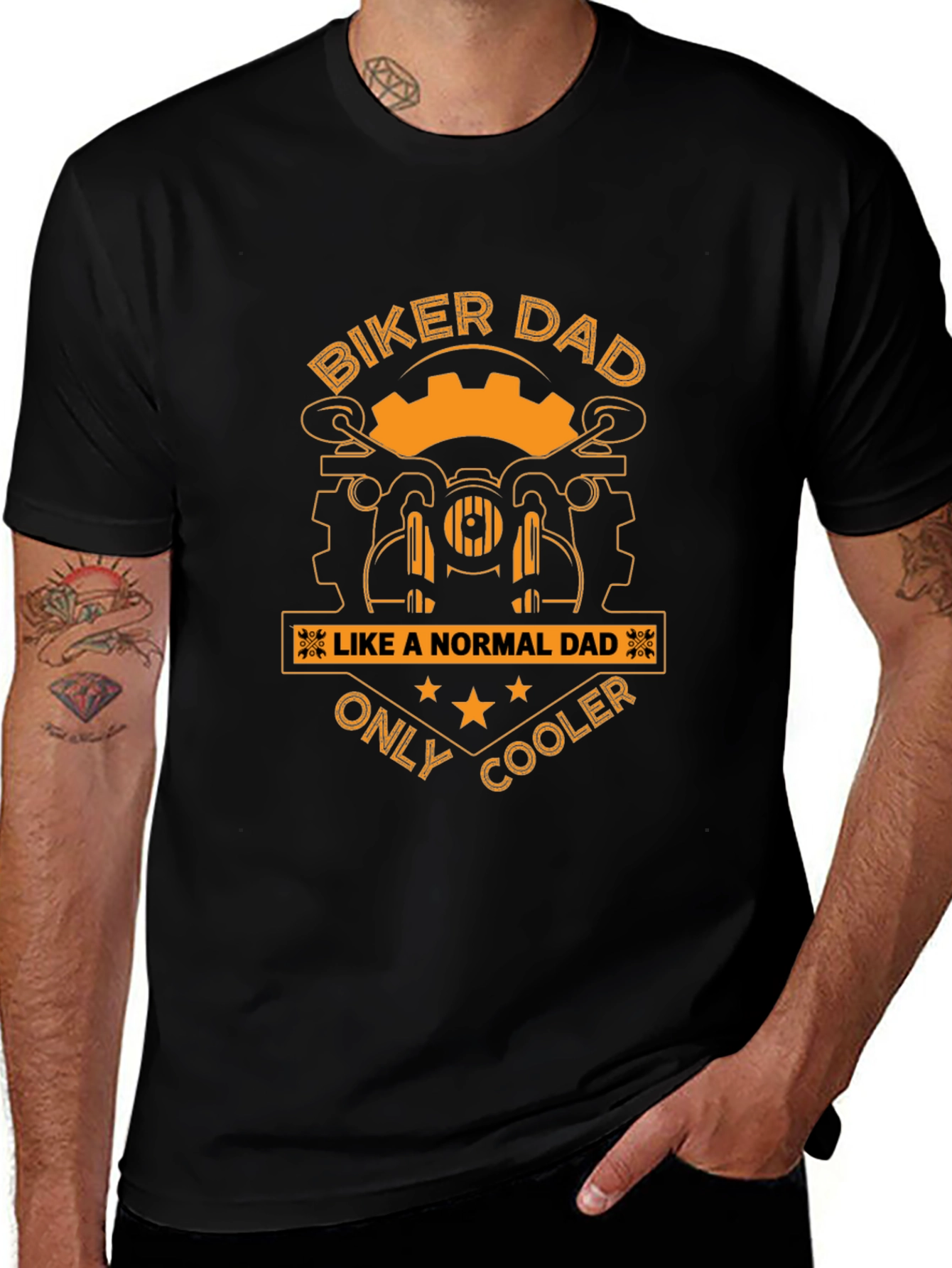 Biker Dad T-Shirt - Cool Dad Style