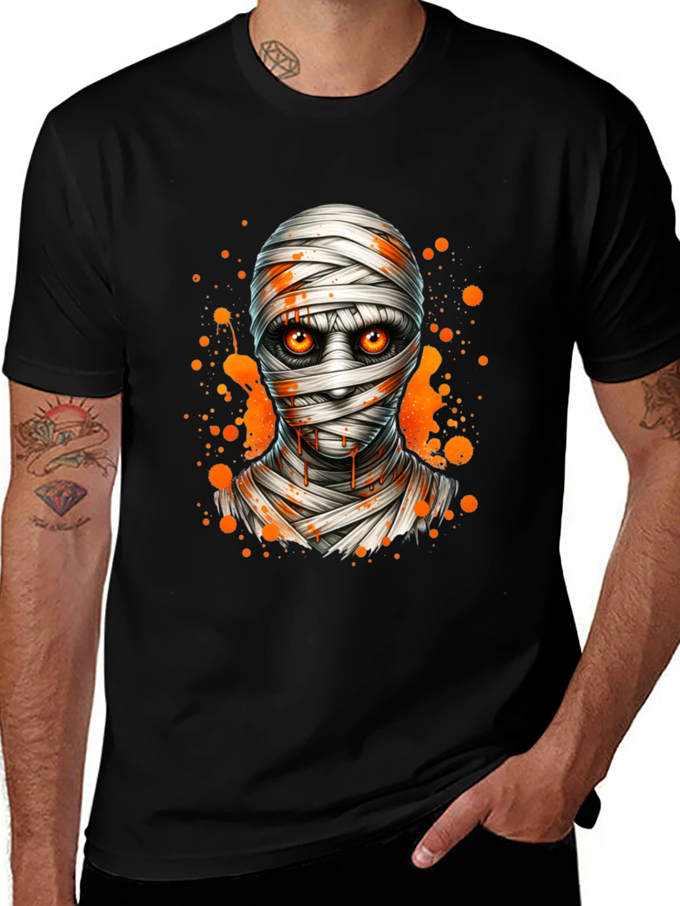 Variant 6 of Mummy Graphic Tee - Halloween Spooky T-Shirt