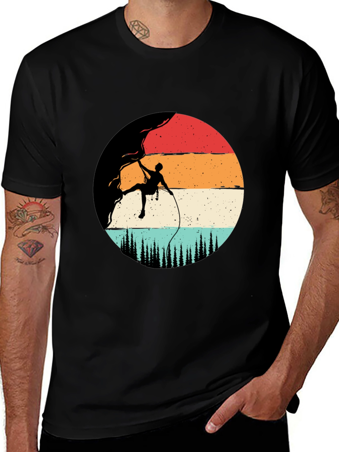 Variant 28 of Climbing Sunset Graphic Tee - Adventure Ready