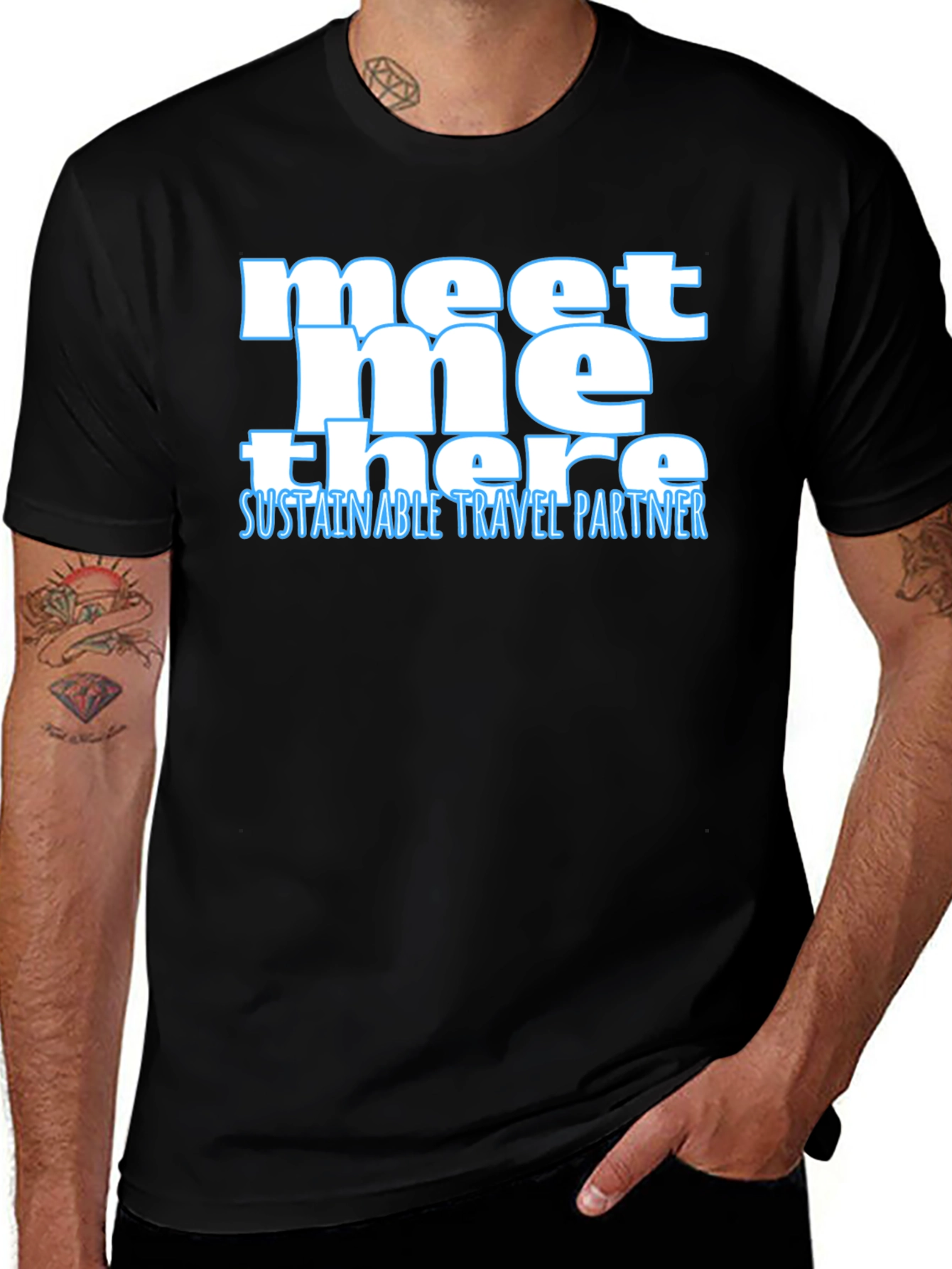 Variant 18 of Meet Me There Sustainable Travel Partner Tee