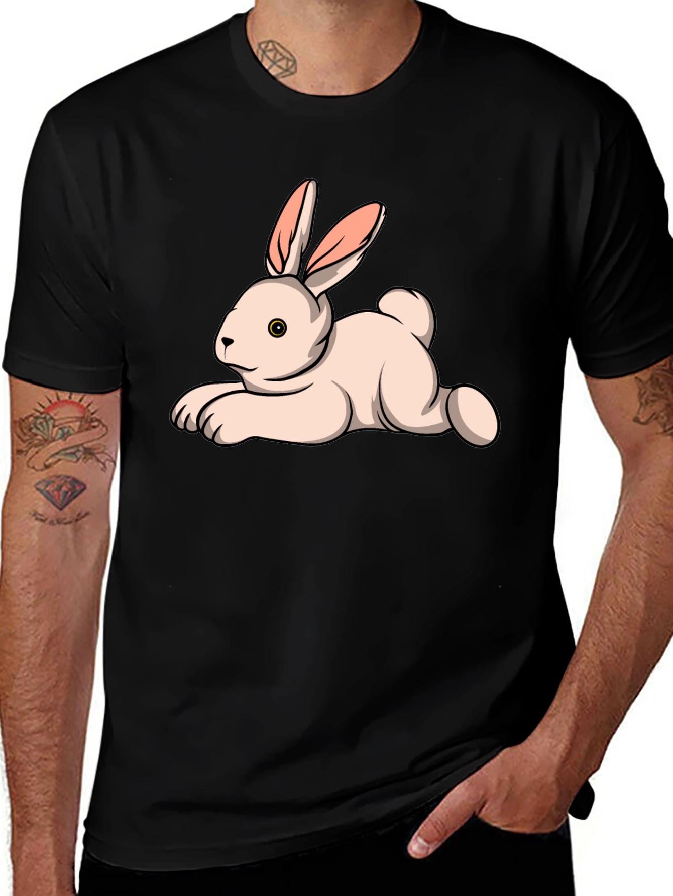 Variant 7 of Bunny Graphic Tee - Soft Cotton T-Shirt
