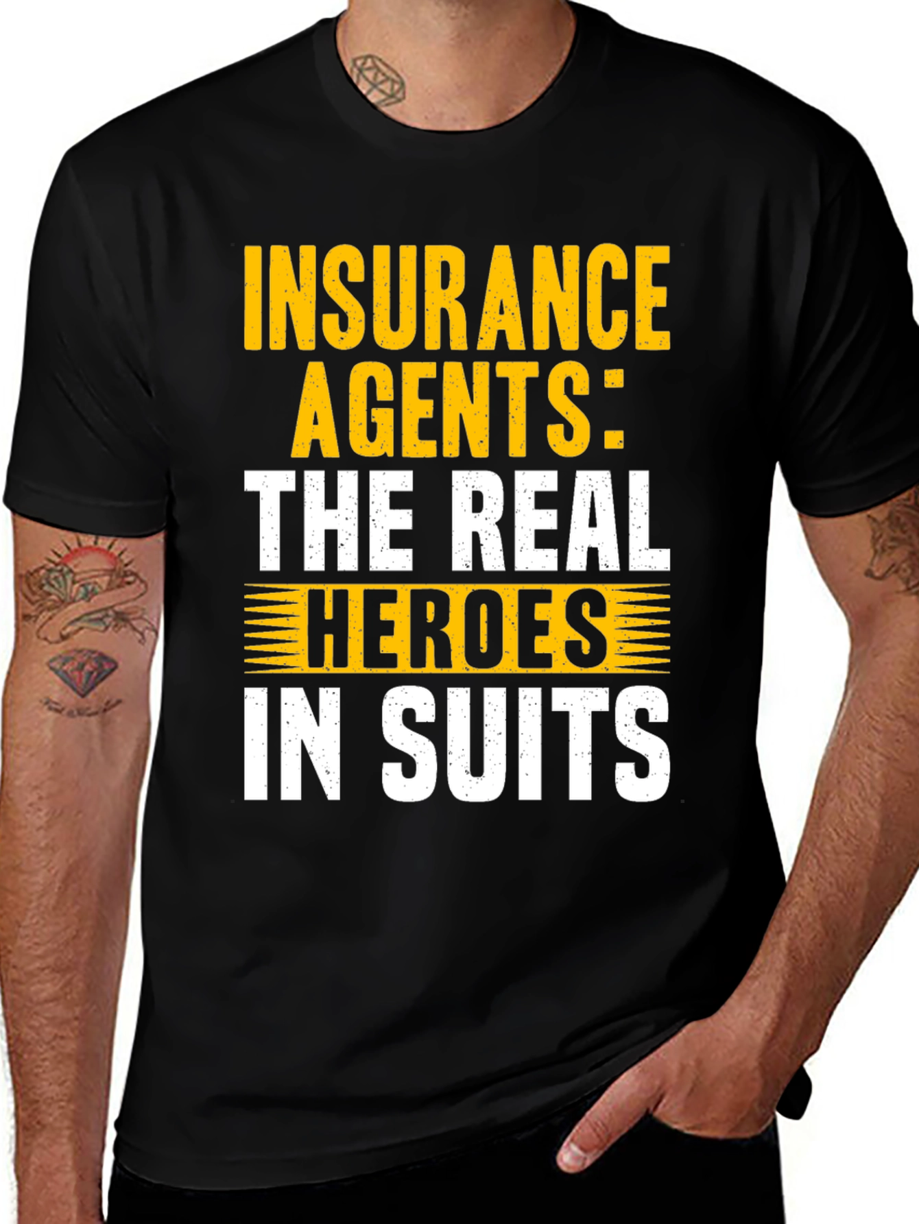 Variant 3 of Insurance Agent Hero Graphic Tee