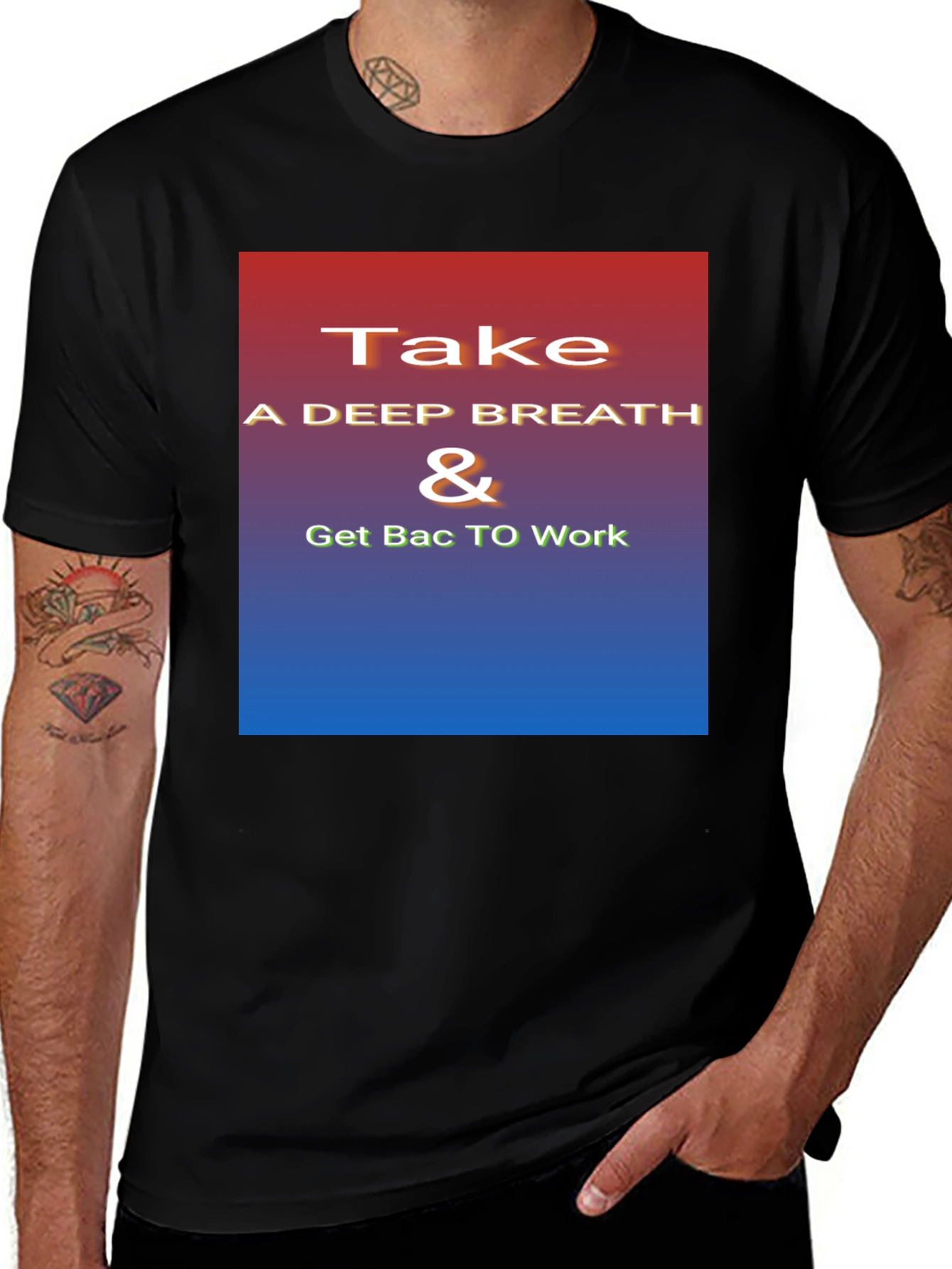 Inspirational "Take a Deep Breath" Graphic Tee