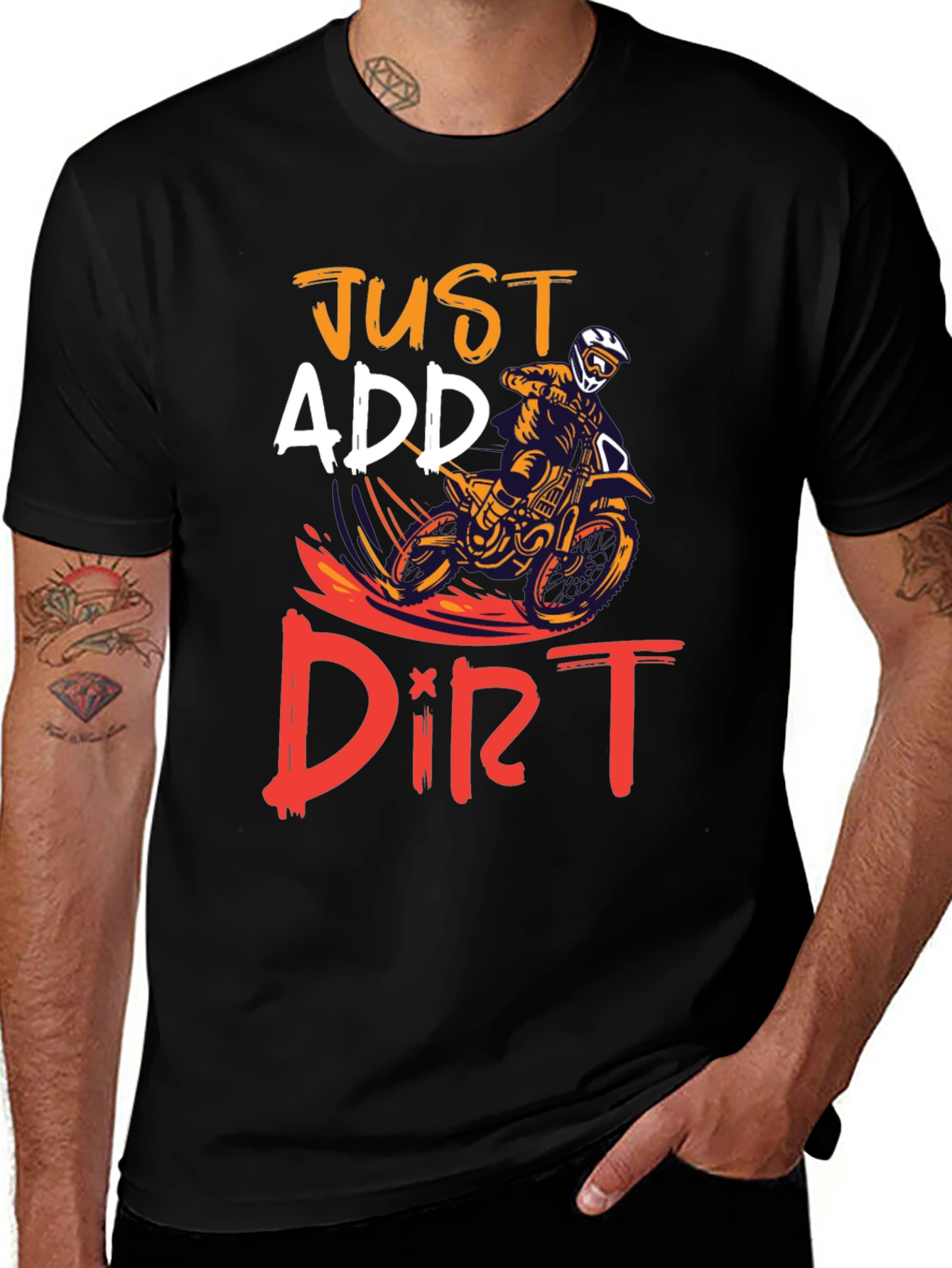 Variant 5 of Just Add Dirt Motocross Graphic T-Shirt