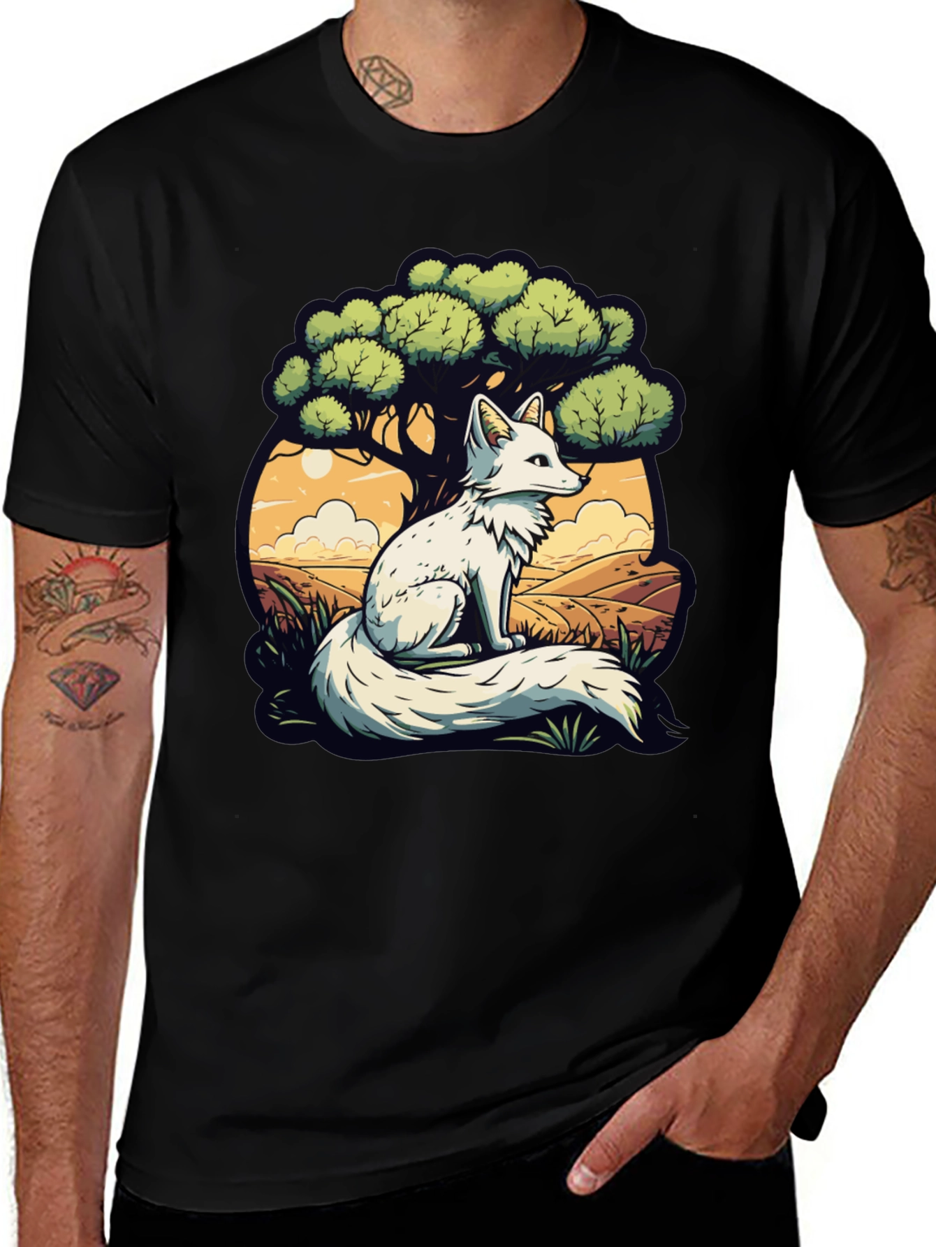 Variant 14 of Arctic Fox Graphic Tee - Nature Lover's T-Shirt