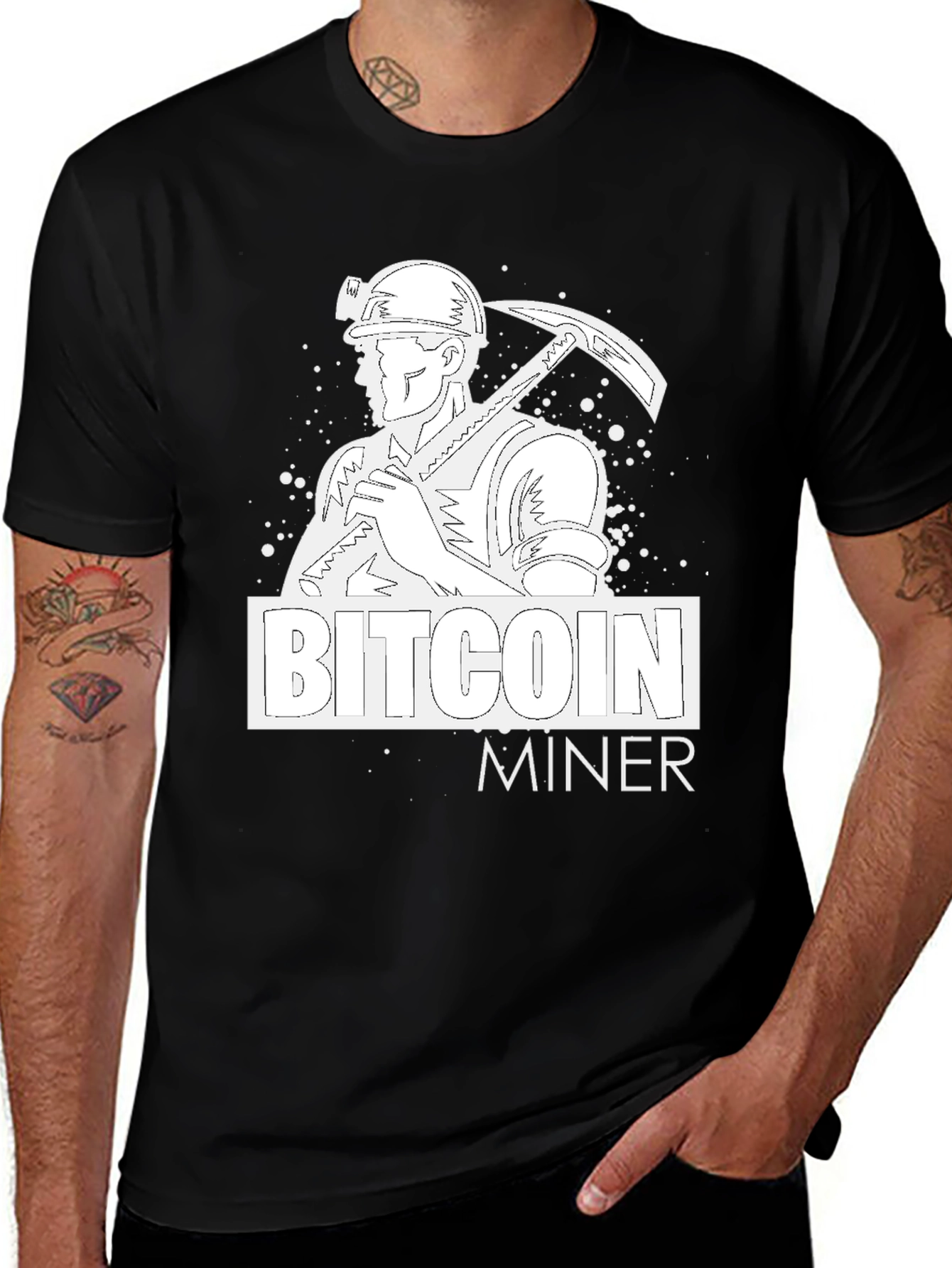 Bitcoin Miner Graphic T-Shirt - Crypto Currency Tee