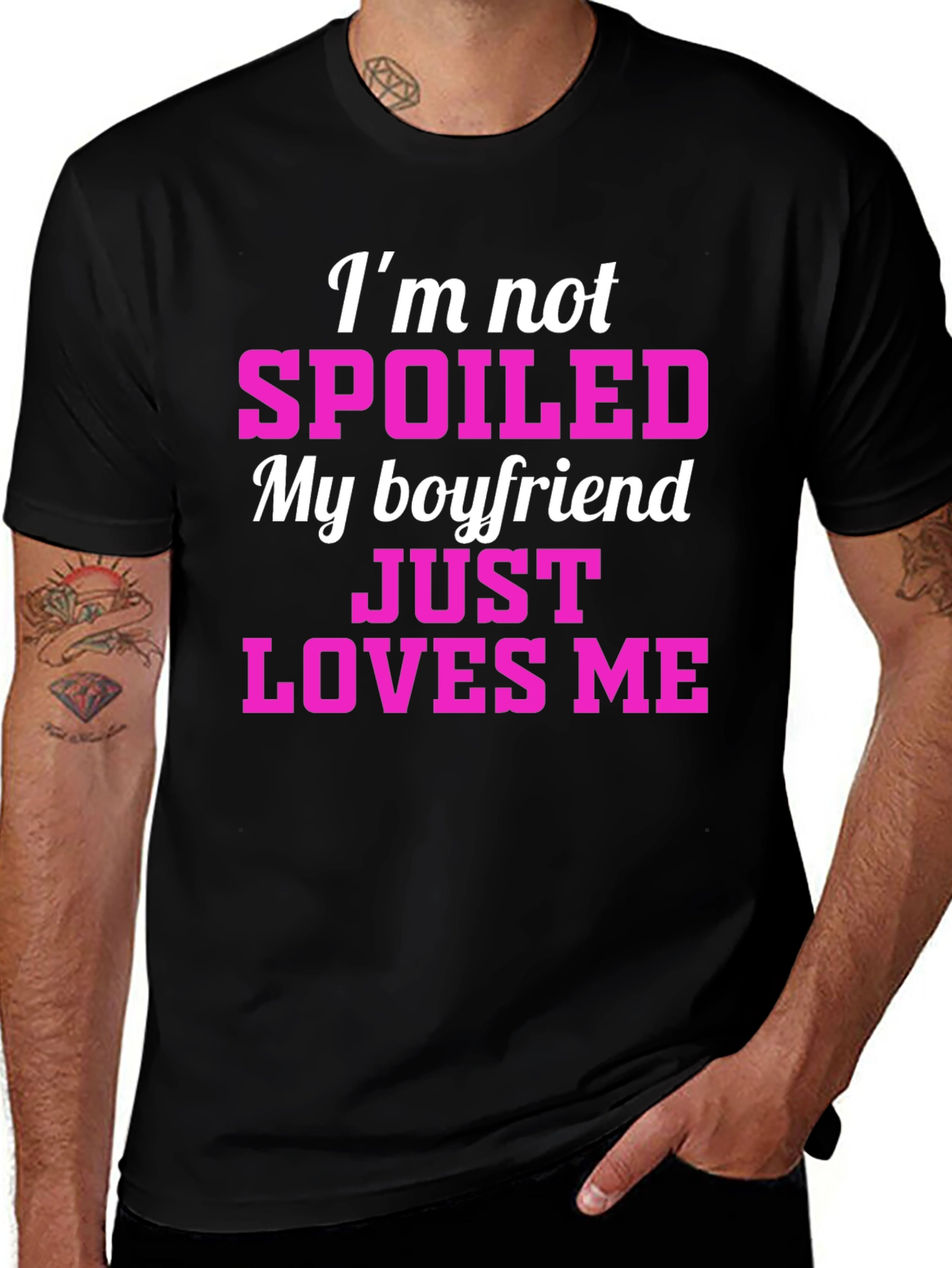 Variant 26 of Spoiled Boyfriend Loves Me T-Shirt