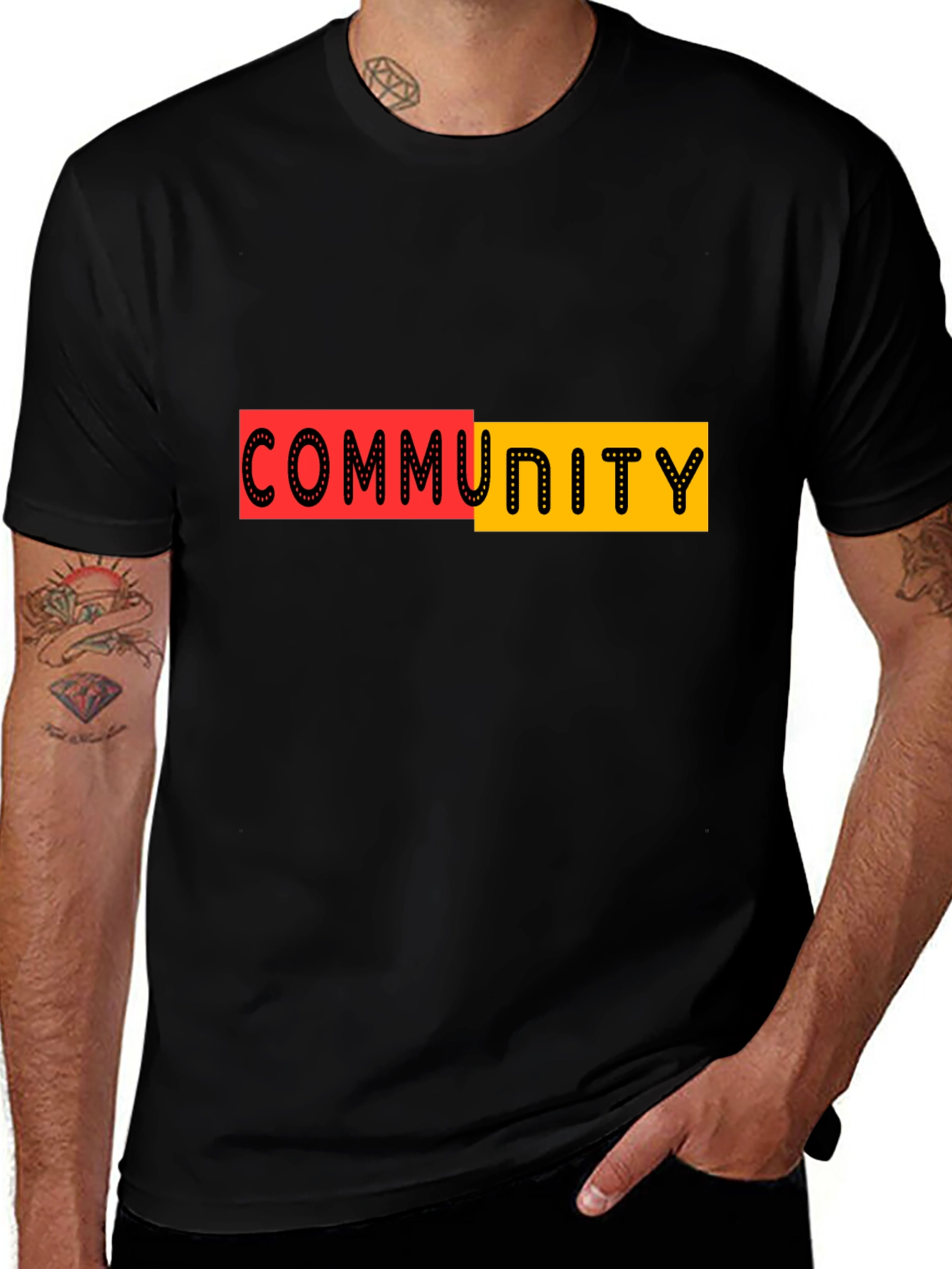 Variant 11 of Community Graphic Tee - Black