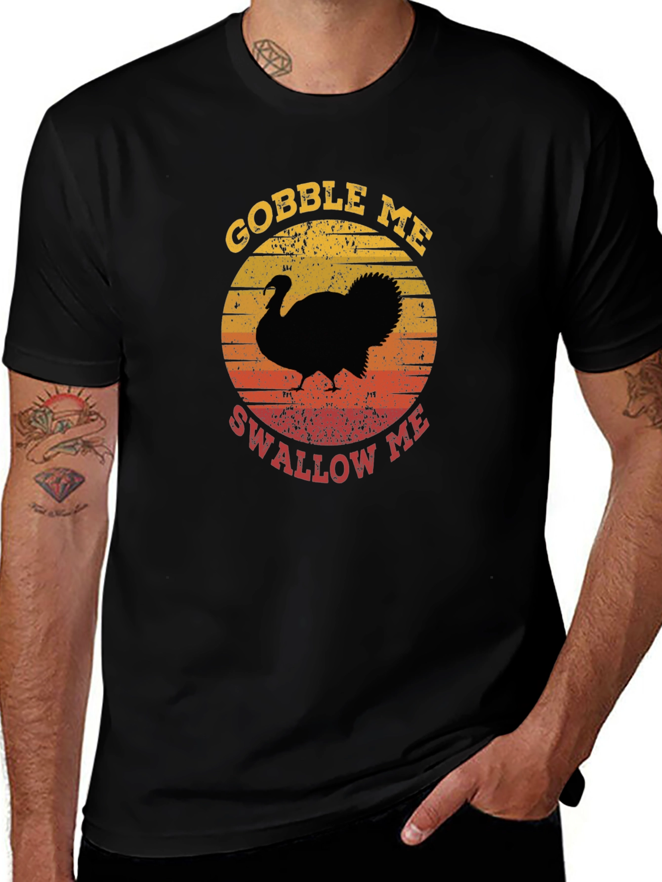 Variant 5 of Gobble Me Swallow Me Turkey T-Shirt