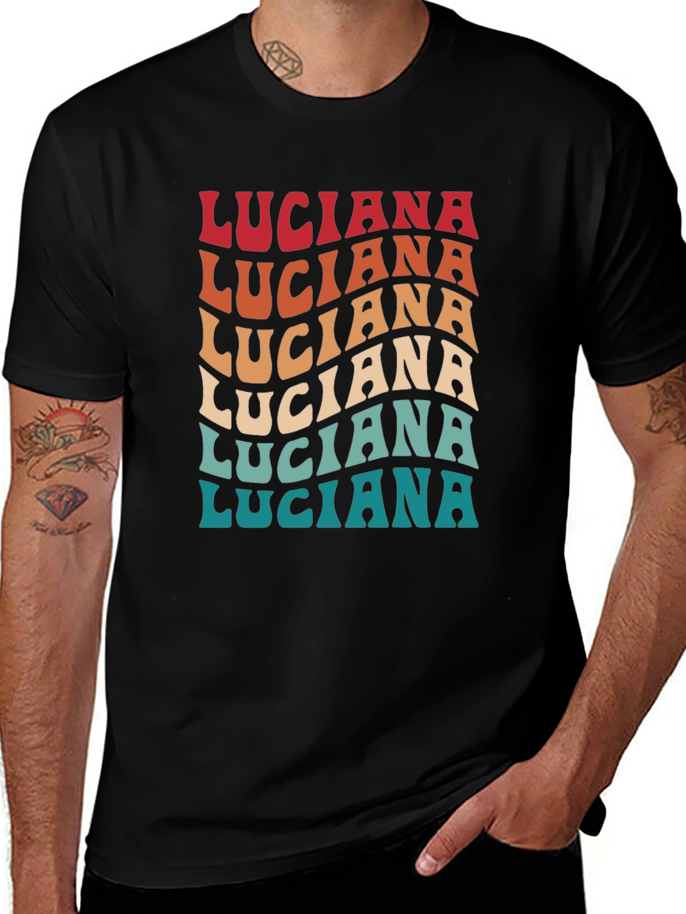 Luciana Retro Style Name T-Shirt