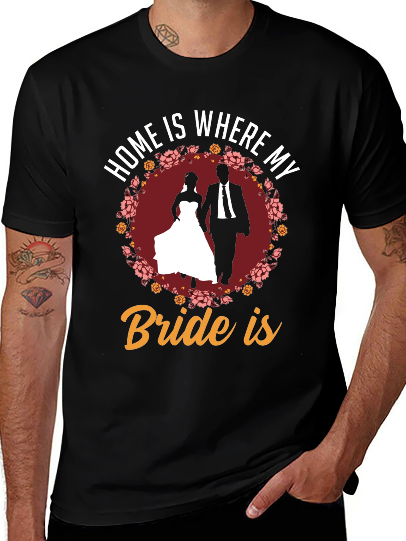 Variant 2 of Home is Where My Bride Is T-Shirt