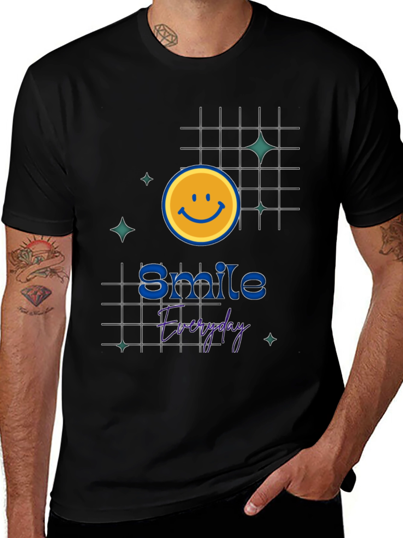 Variant 22 of Smile Everyday Graphic Tee - Modern Print