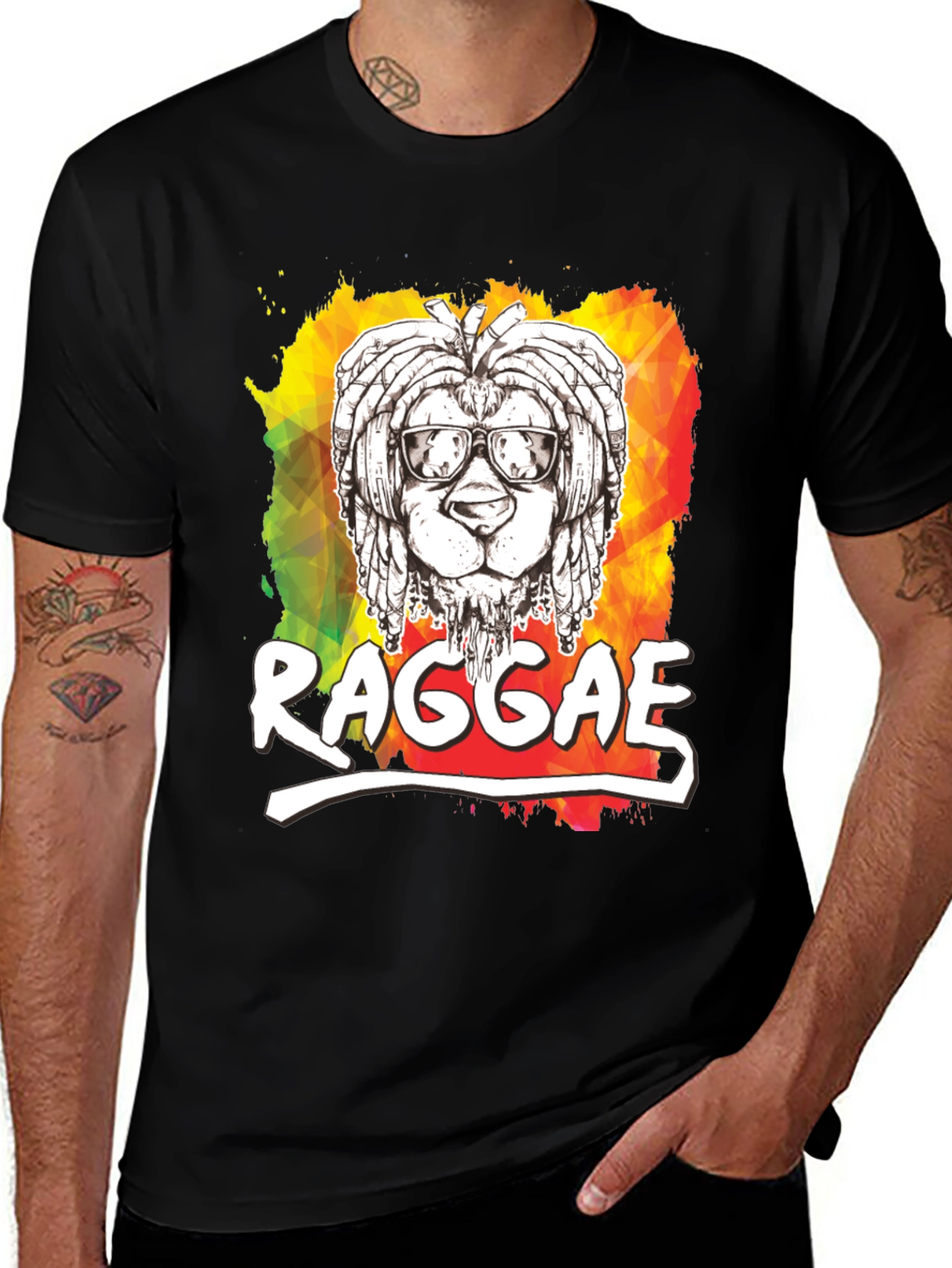 Variant 24 of Reggae Lion Graphic Tee - Cool Streetwear