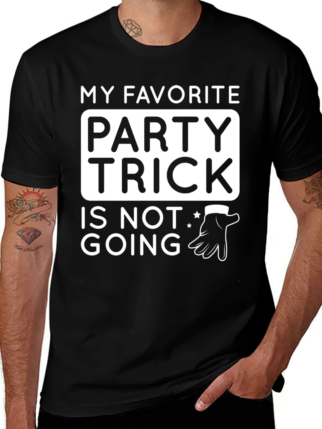 Variant 12 of Funny Party Trick T-Shirt - Introvert Humor