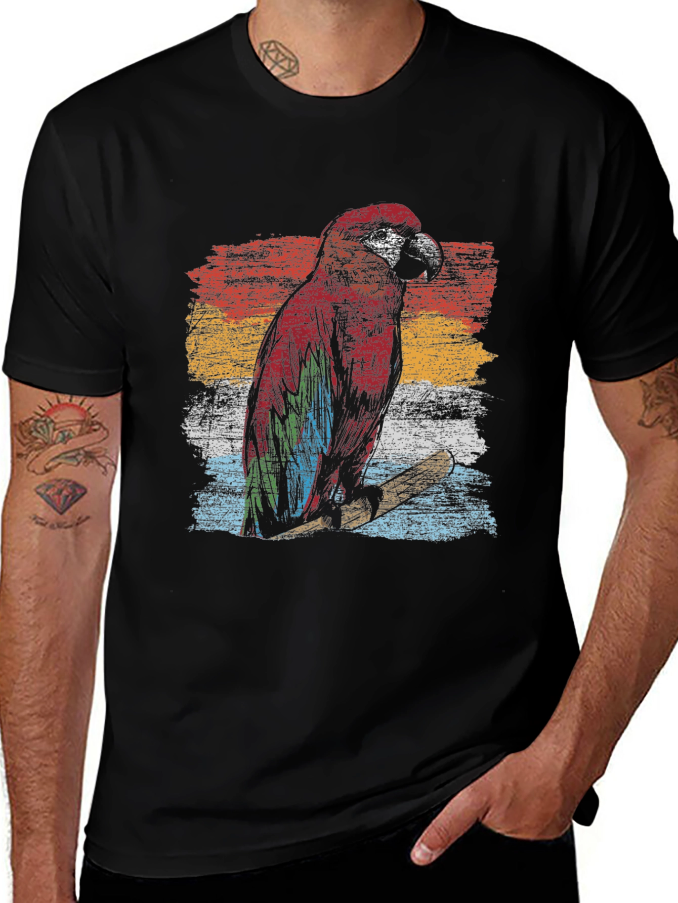 Variant 10 of Vintage Parrot Graphic Tee