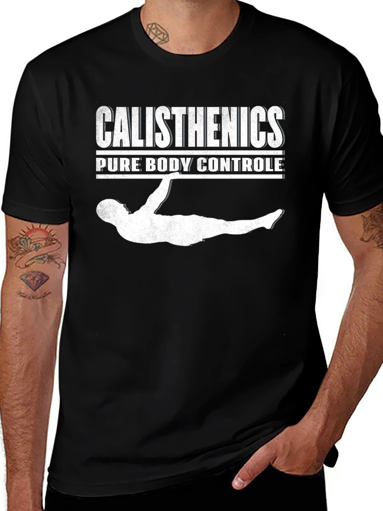 Variant 29 of Calisthenics Pure Body Control Black T-Shirt