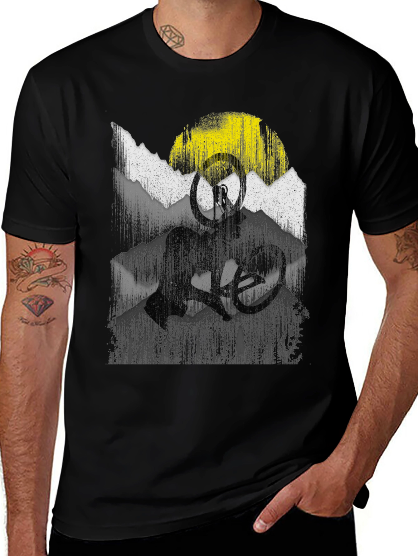 Variant 28 of Mountain Biking Adventure Tee - Ride the Trails in Style