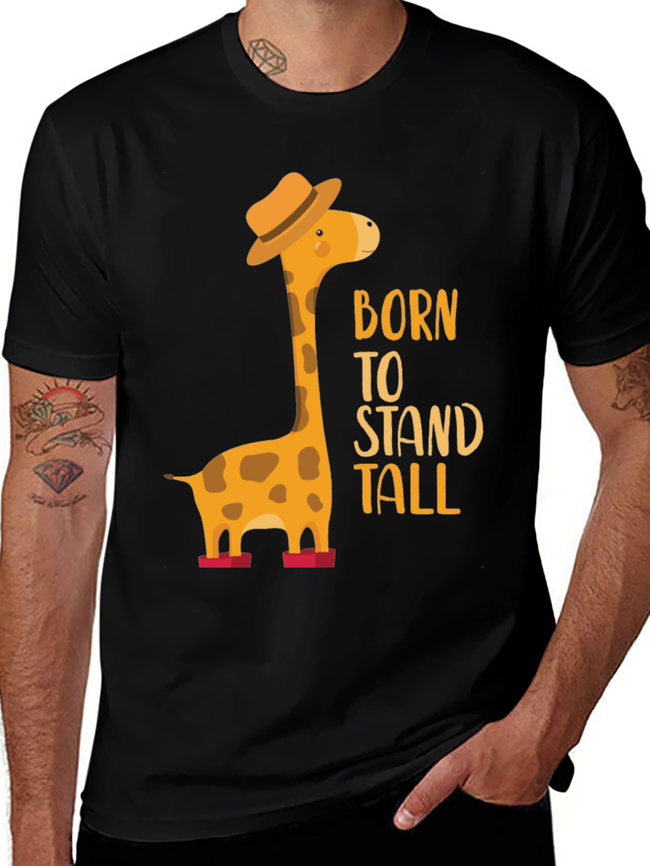 Variant 8 of Born to Stand Tall Giraffe T-Shirt