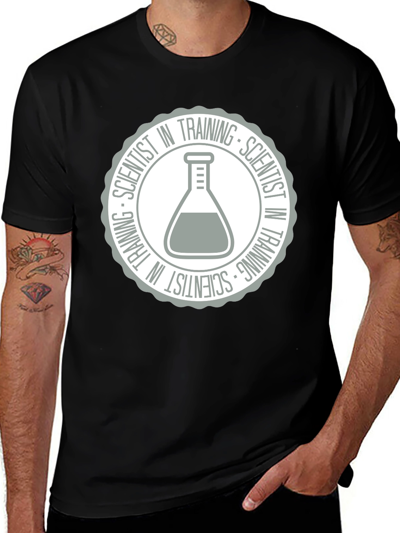 Variant 4 of Scientist in Training T-Shirt - Black