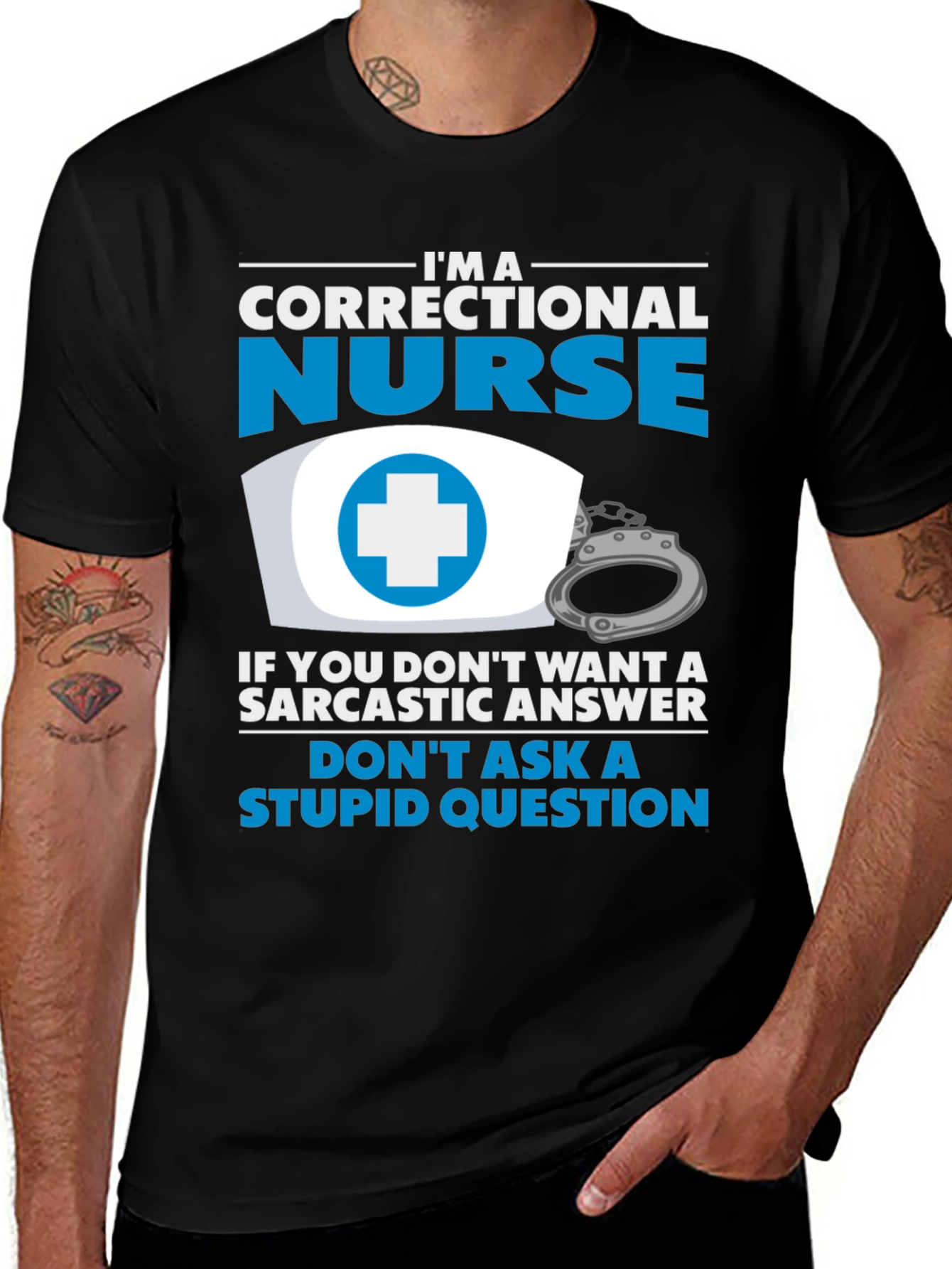 Variant 5 of Correctional Nurse Sarcastic T-Shirt