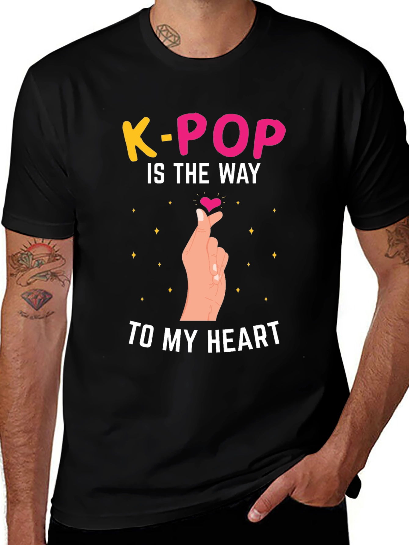 Variant 22 of K-Pop is the Way to My Heart Graphic Tee