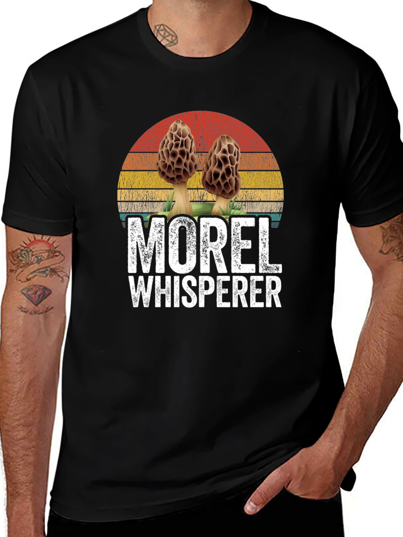 Morel Whisperer T-Shirt - Mushroom Hunting Tee