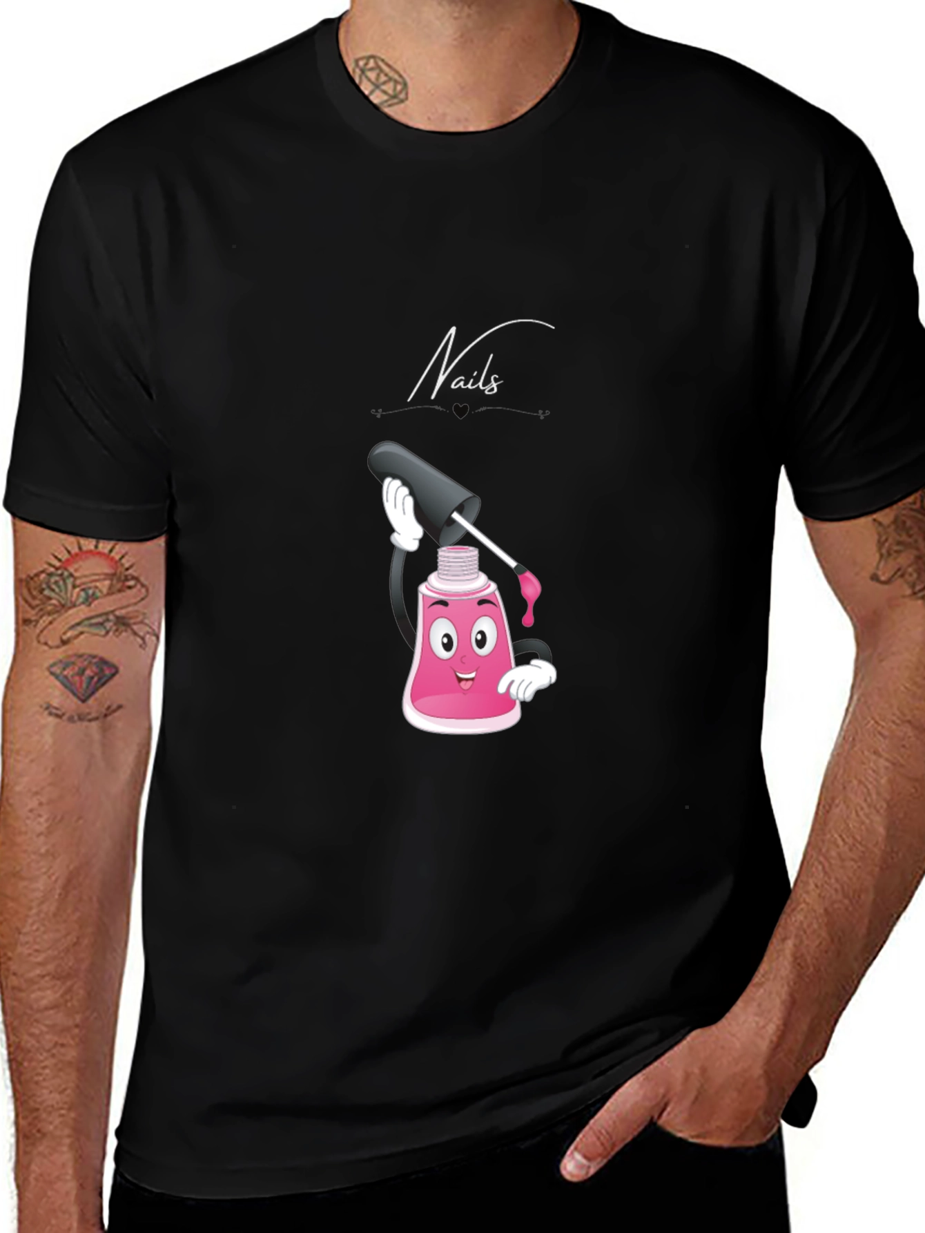 Variant 7 of Nails Cartoon Graphic T-Shirt