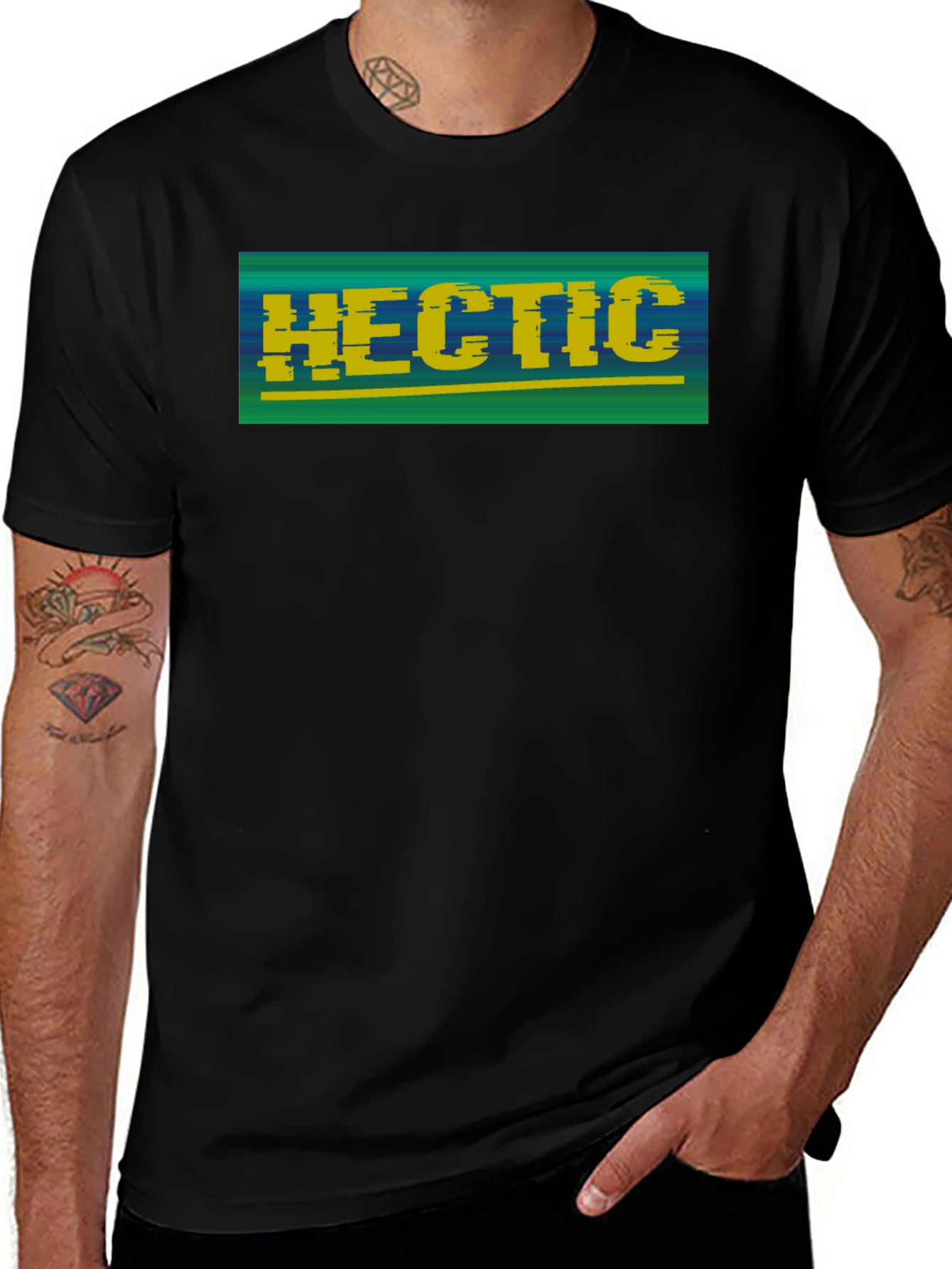 Variant 7 of Hectic Retro Graphic T-Shirt - Casual Cool