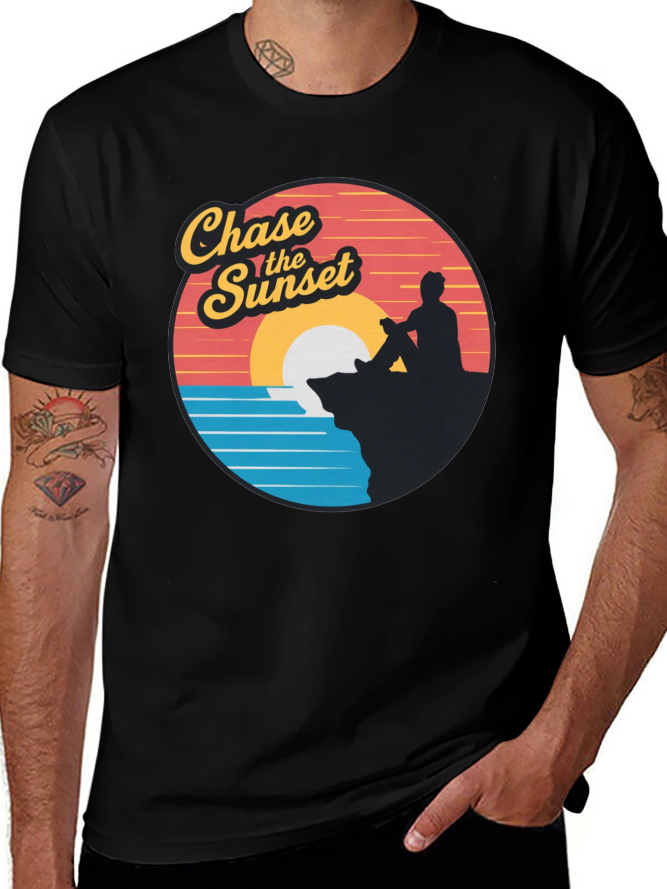 Variant 18 of Chase The Sunset Graphic Tee