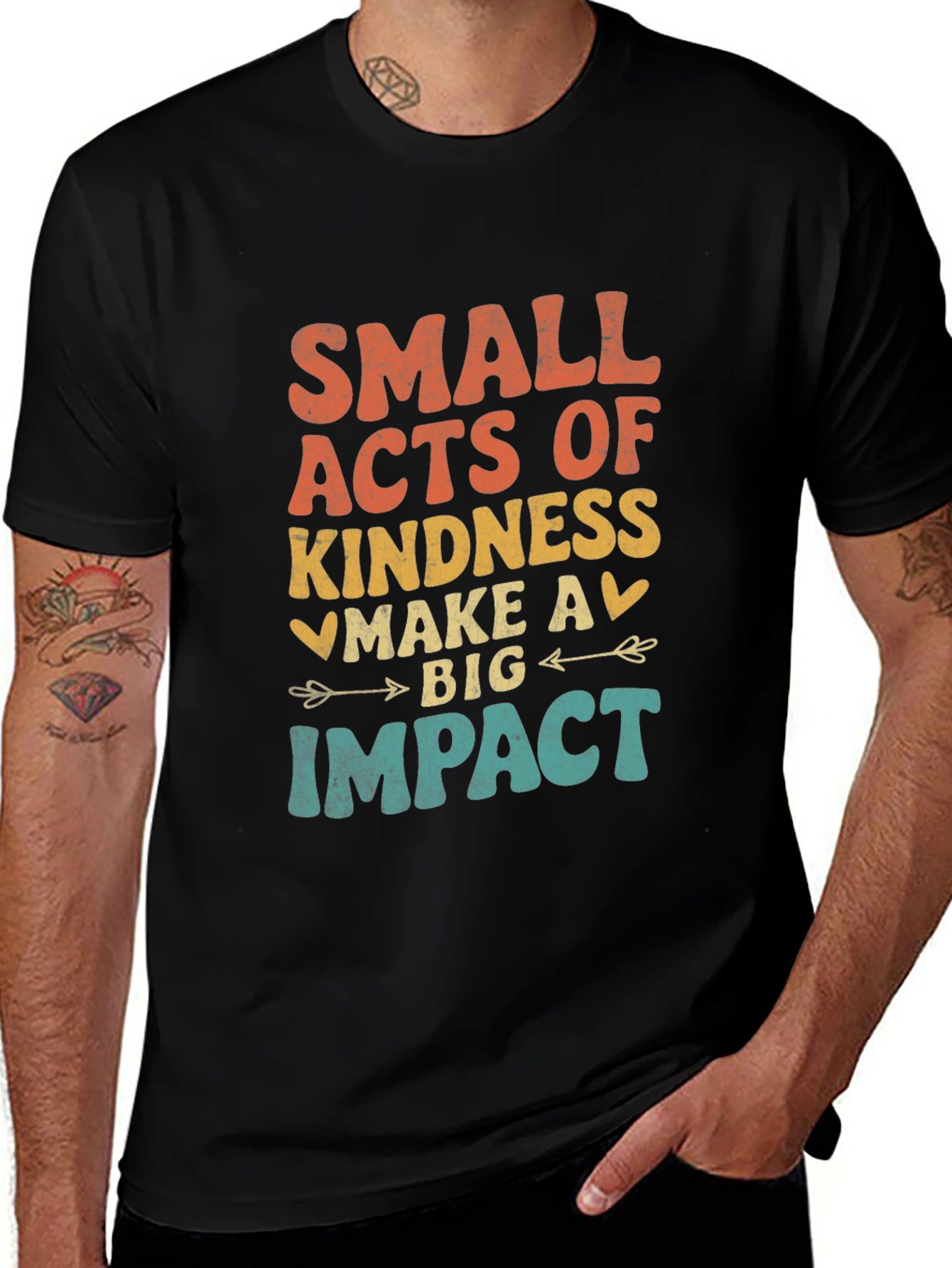 Variant 14 of Kindness Impact Tee - Retro Graphic T-Shirt