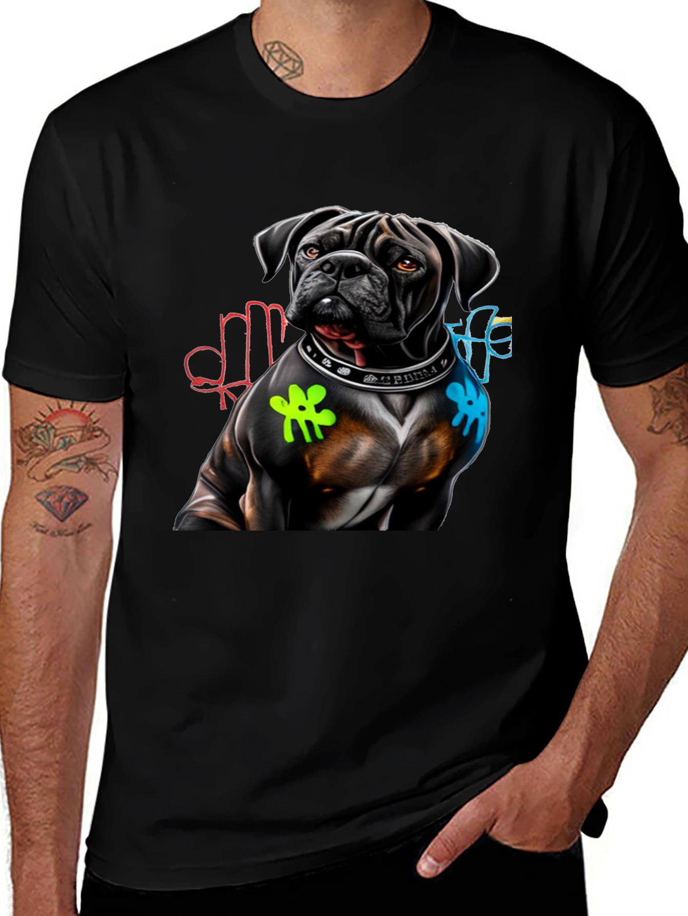 Variant 10 of Dog Graphic T-Shirt - Cool Streetwear Style