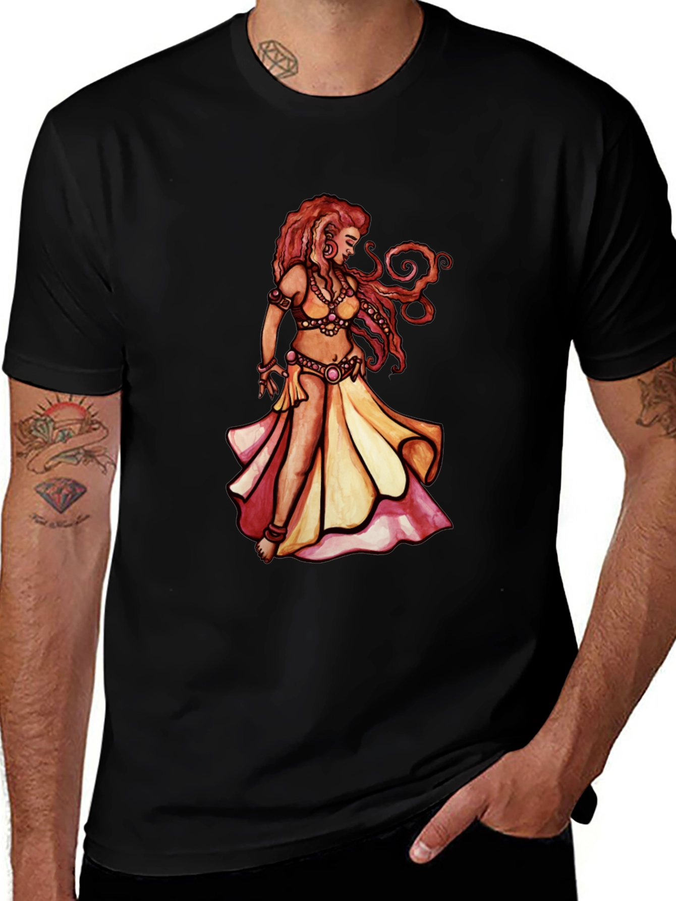 Variant 24 of Belly Dance Art T-Shirt - Unique Graphic Tee