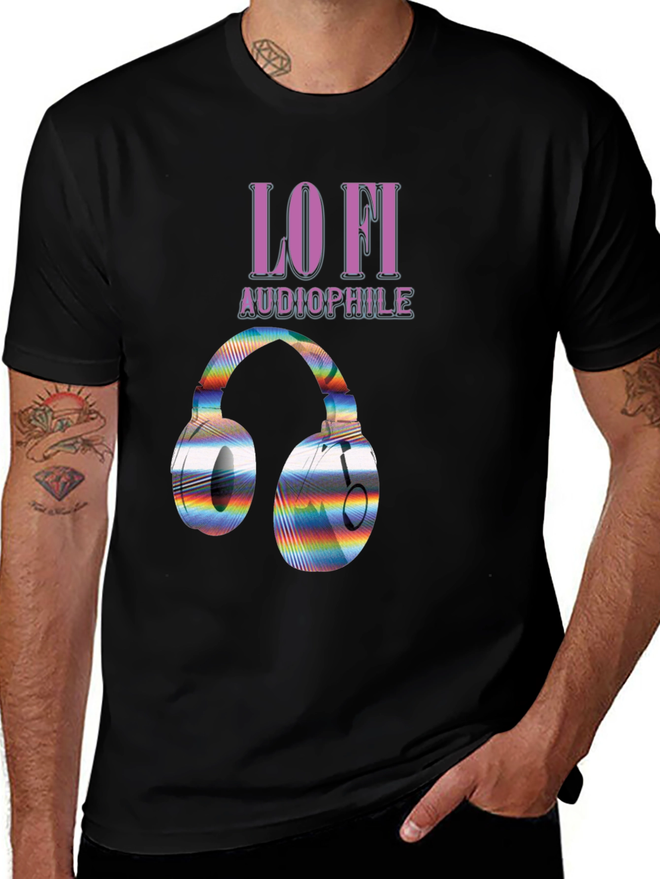 Variant 13 of Lo-Fi Audiophile Graphic T-Shirt