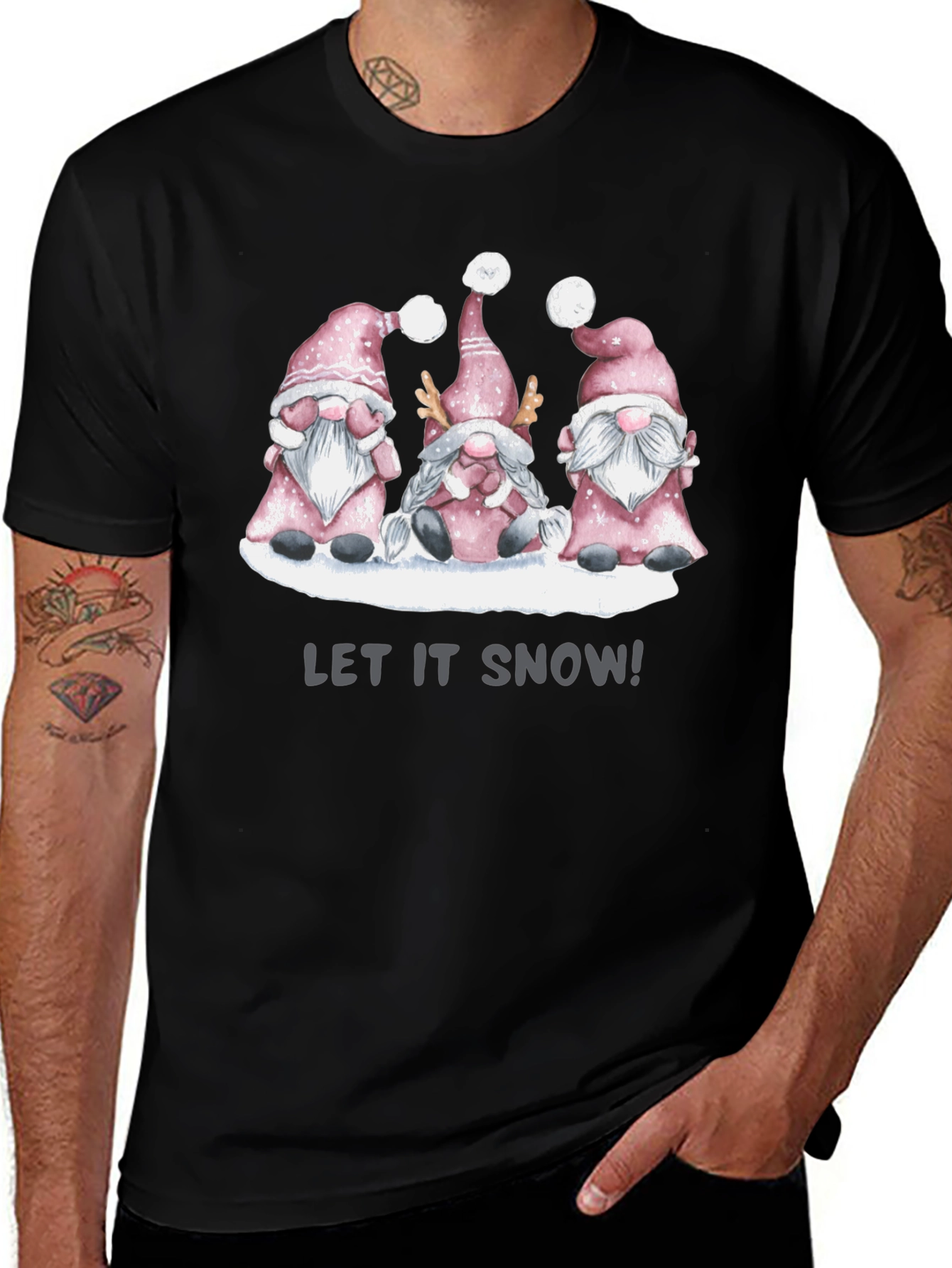 Variant 26 of Let It Snow Gnomes T-Shirt