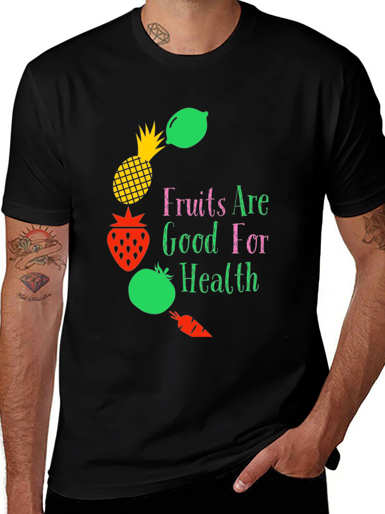 Fruits Are Good For Health Graphic Tee