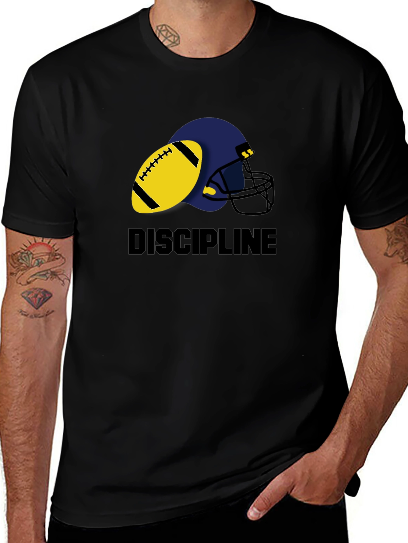 Variant 4 of Discipline Football Graphic T-Shirt