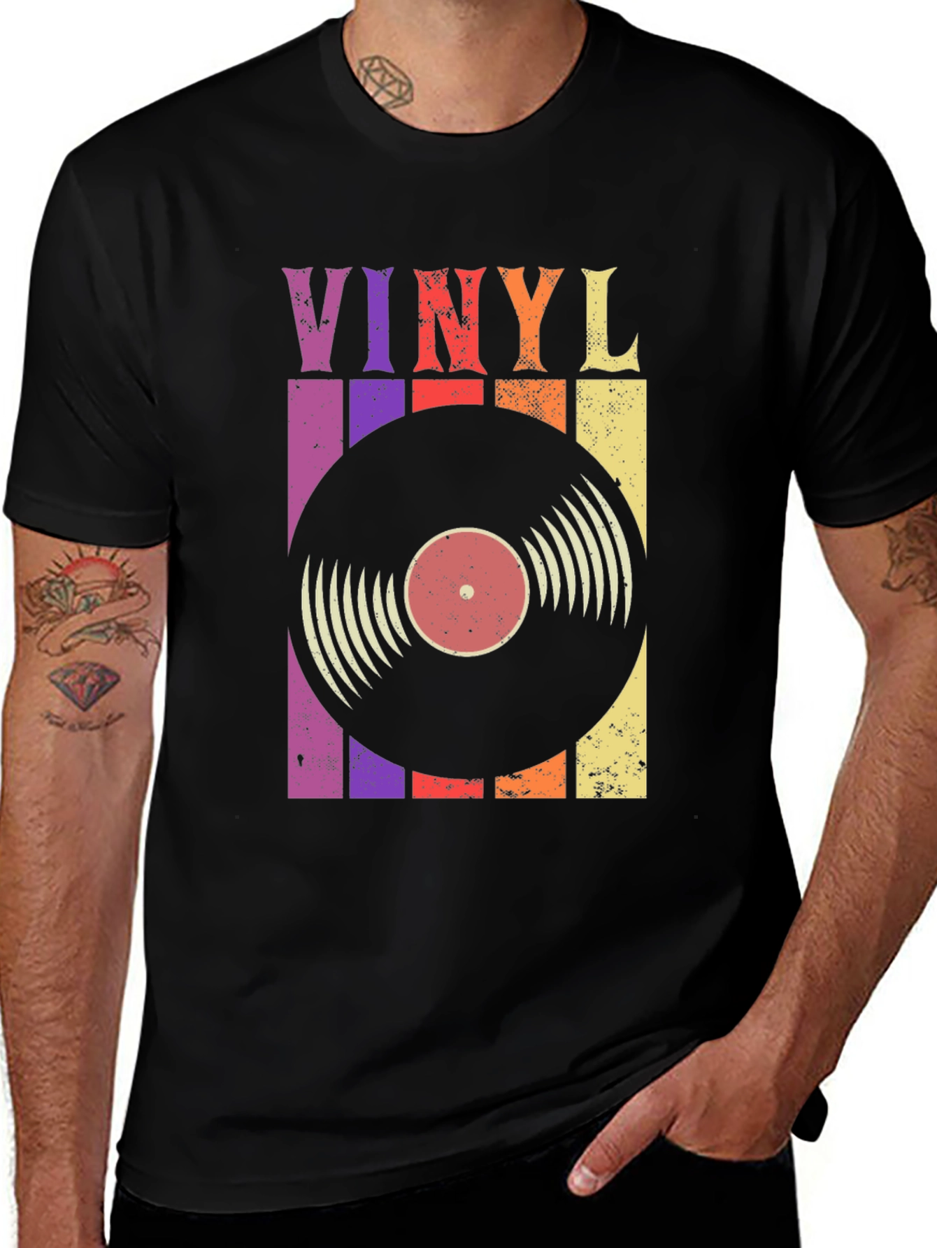 Variant 11 of Retro Vinyl Record T-Shirt