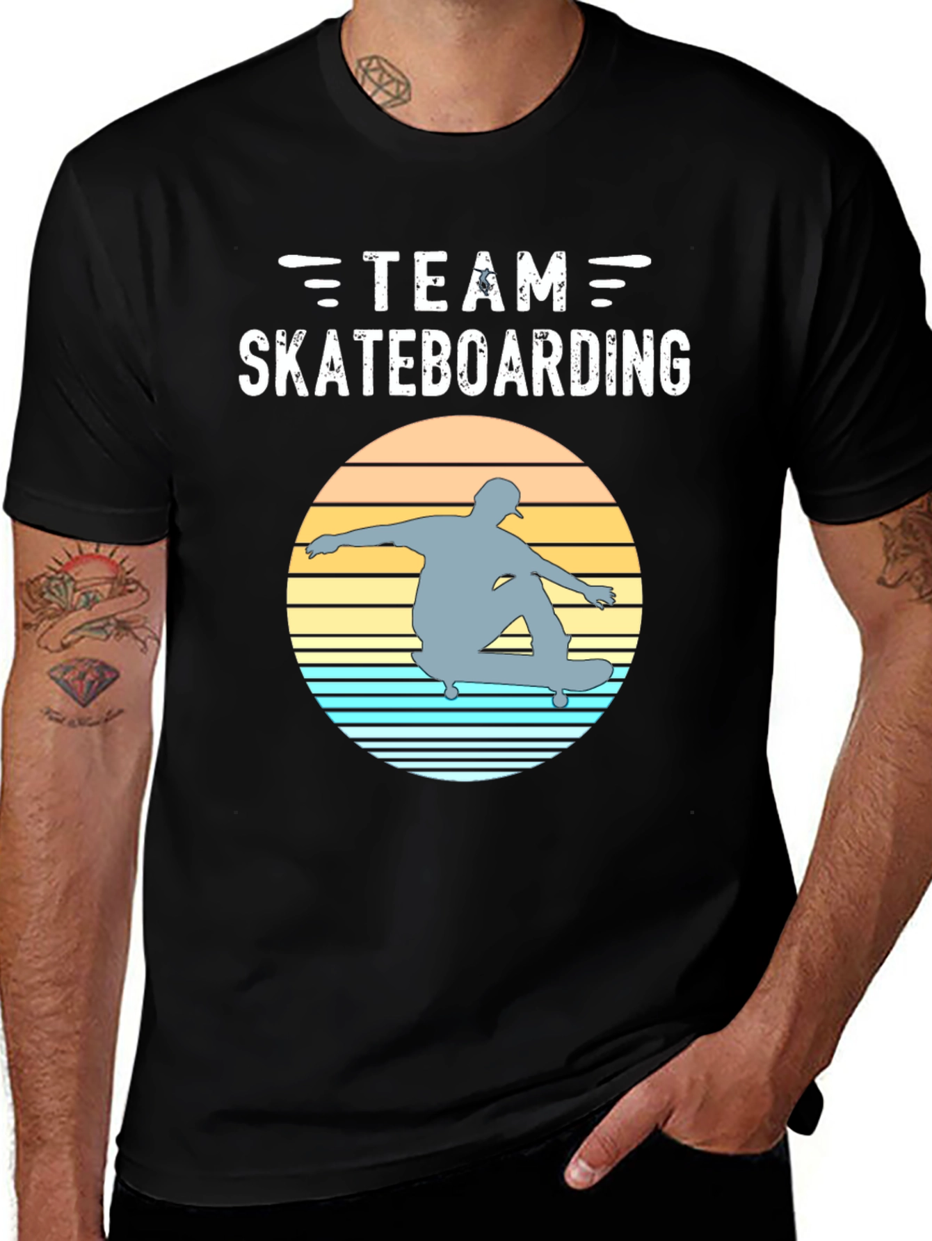 Variant 28 of Team Skateboarding Graphic Tee - Retro Style