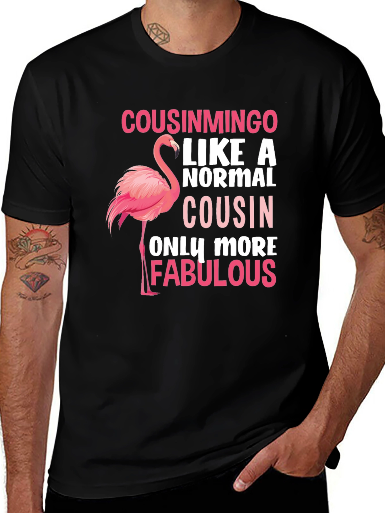 Variant 27 of Cousinmingo Flamingo Graphic Tee
