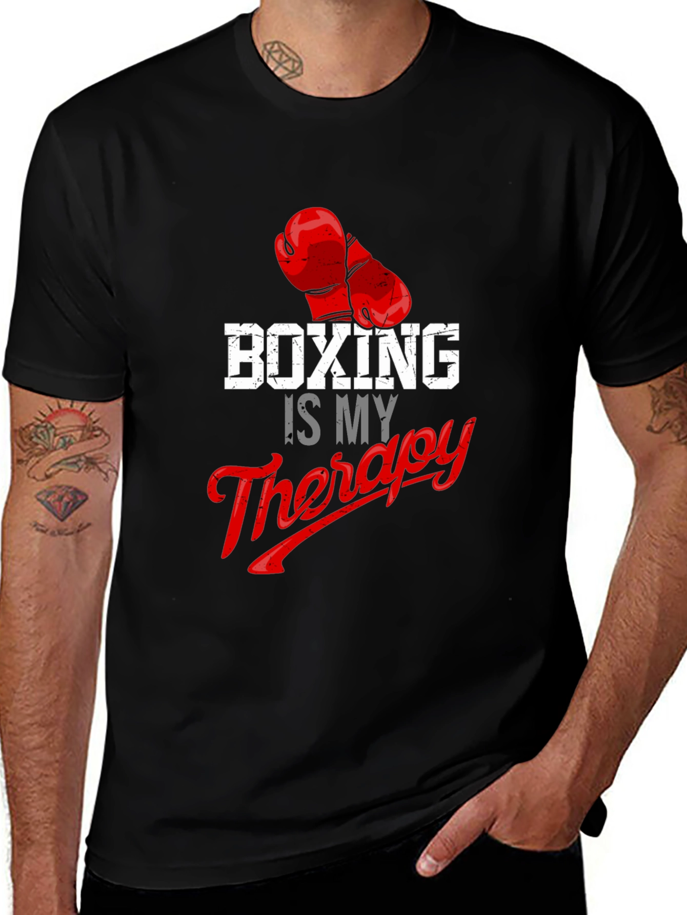 Variant 14 of Boxing is My Therapy T-Shirt