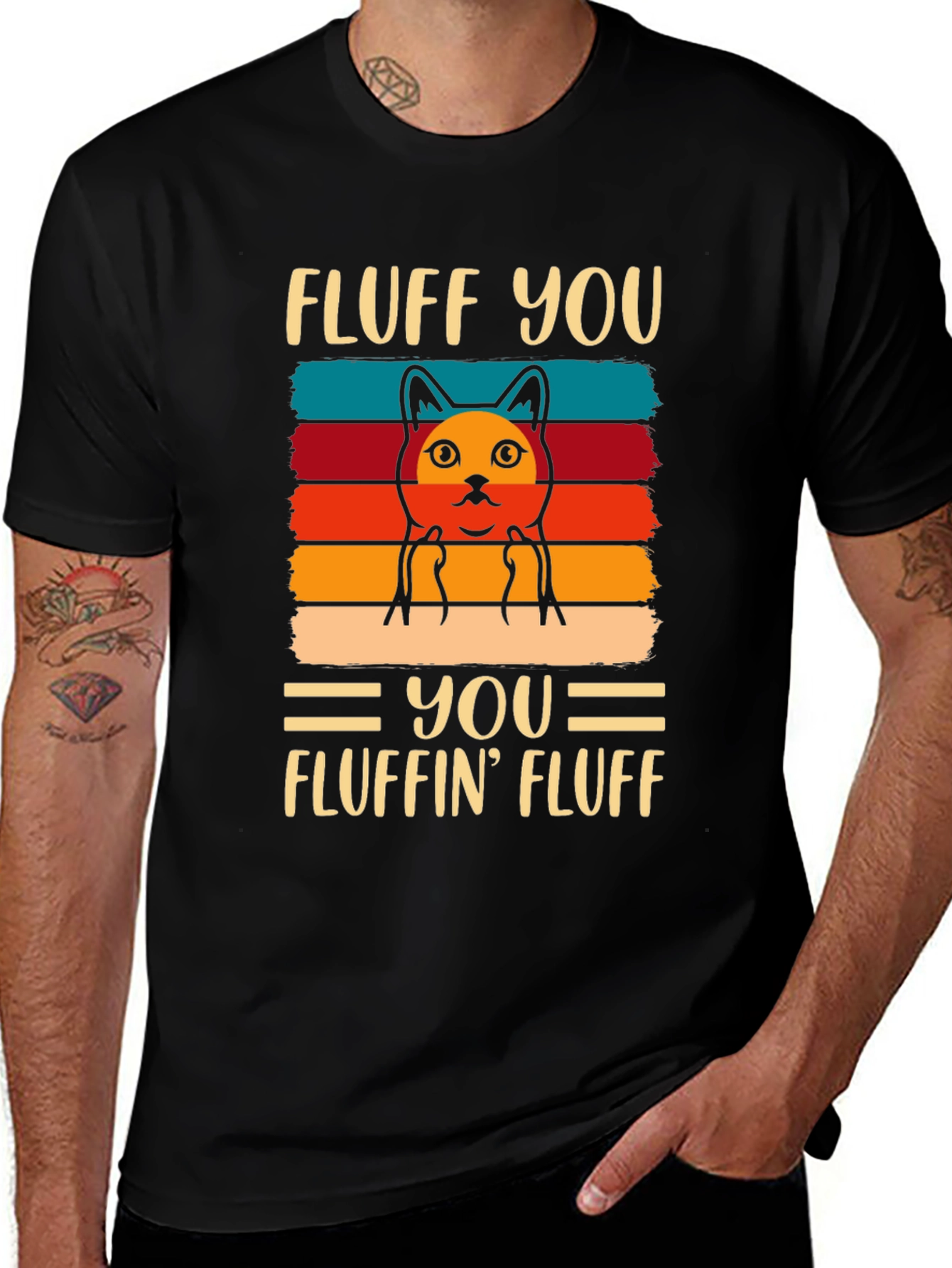 Variant 27 of Fluff You T-Shirt - Funny Cat Design