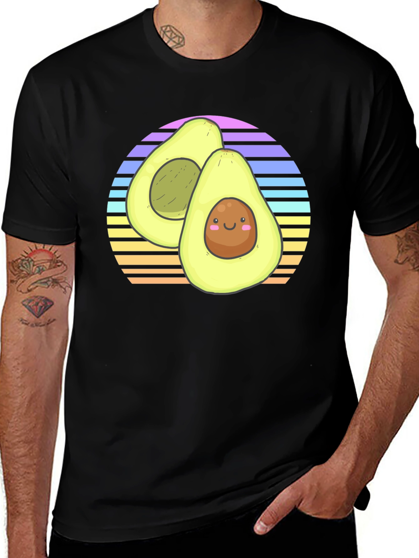 Variant 23 of Avocado Sunset T-Shirt - Fun & Unique Graphic Tee