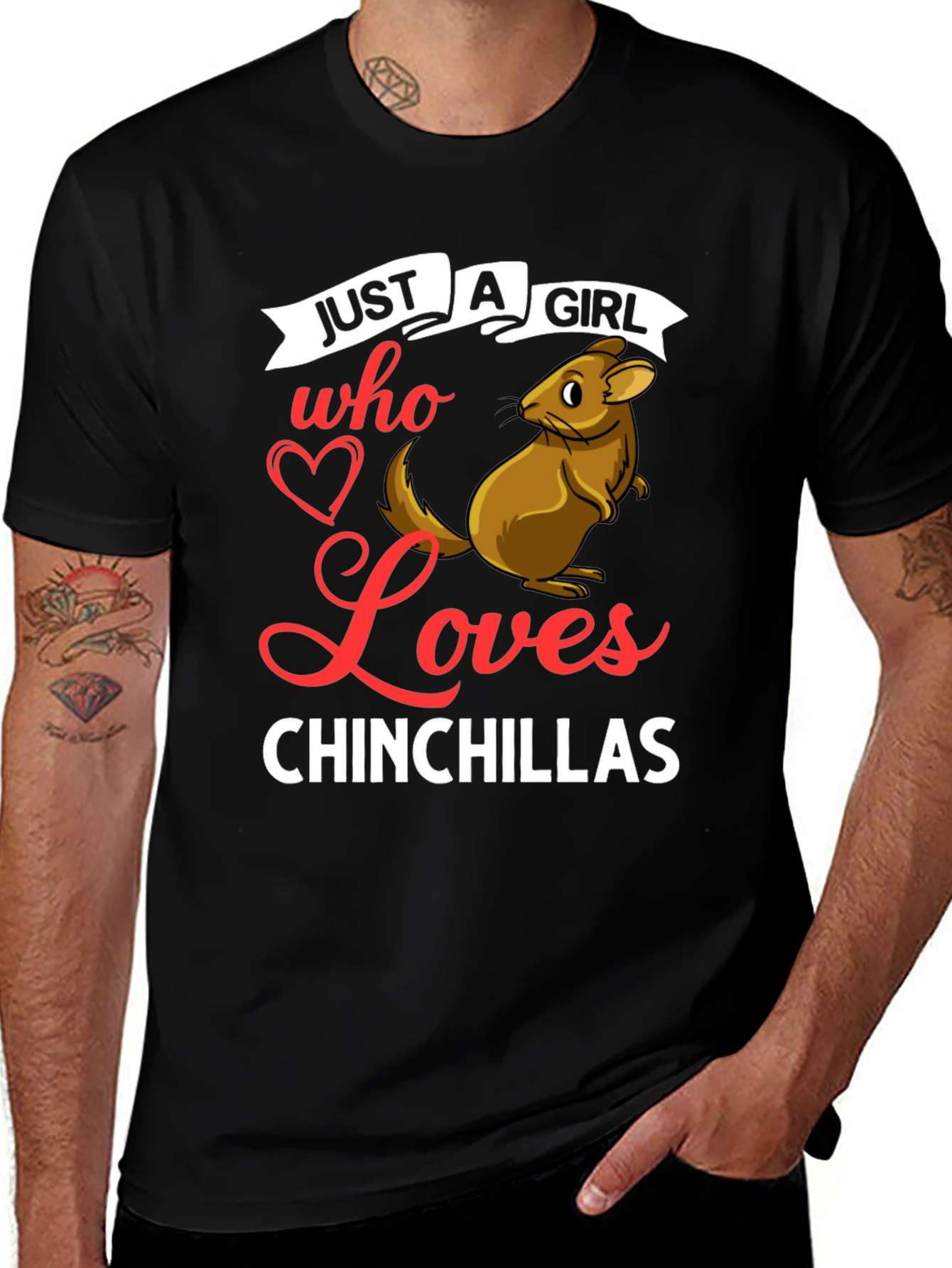 Variant 22 of Just A Girl Who Loves Chinchillas T-Shirt