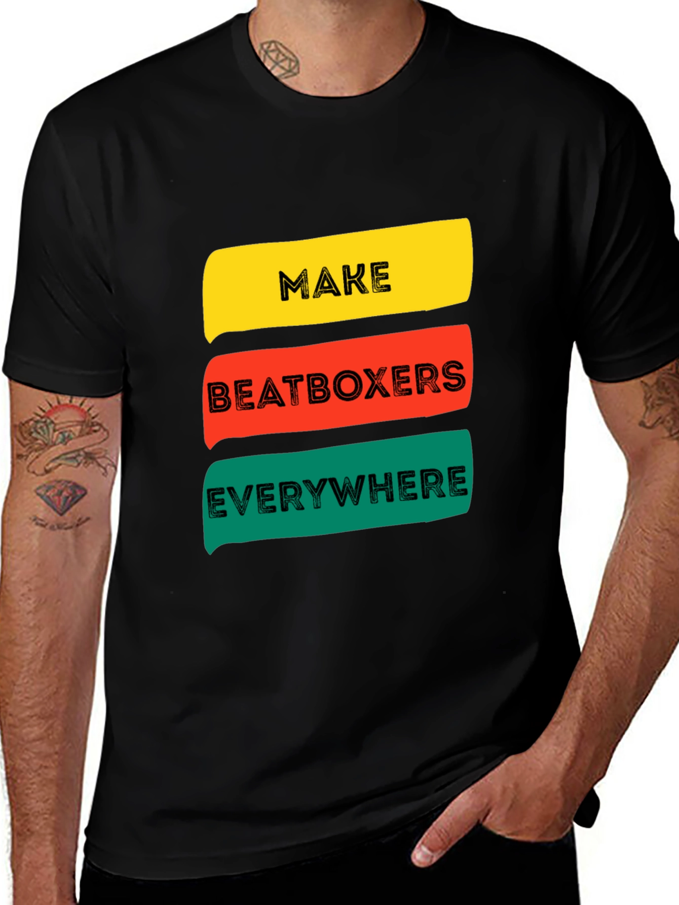 Variant 8 of Make Beatboxers Everywhere Graphic T-Shirt