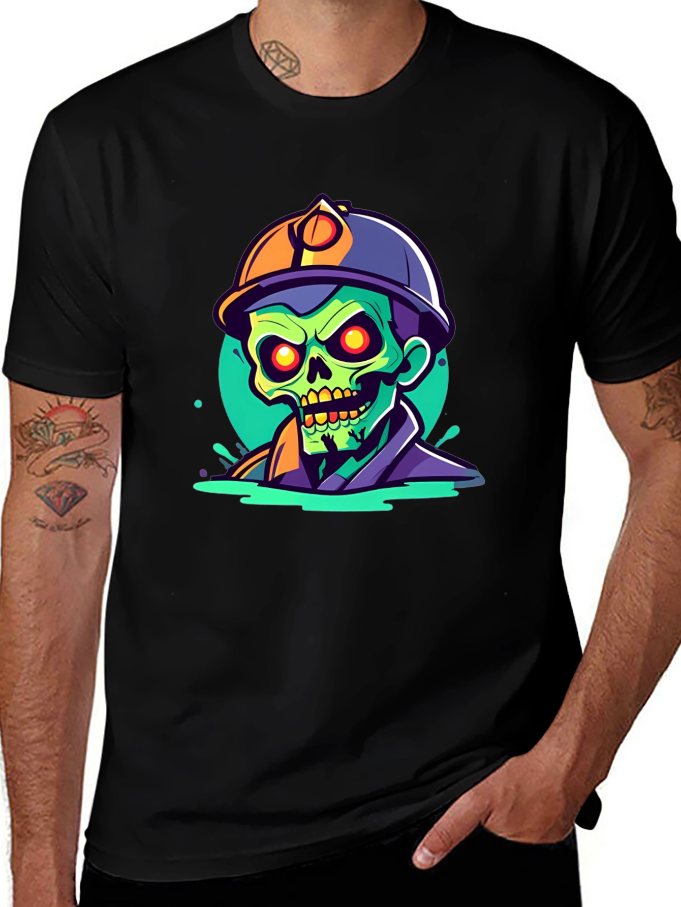 Variant 18 of Zombie Miner Graphic Tee