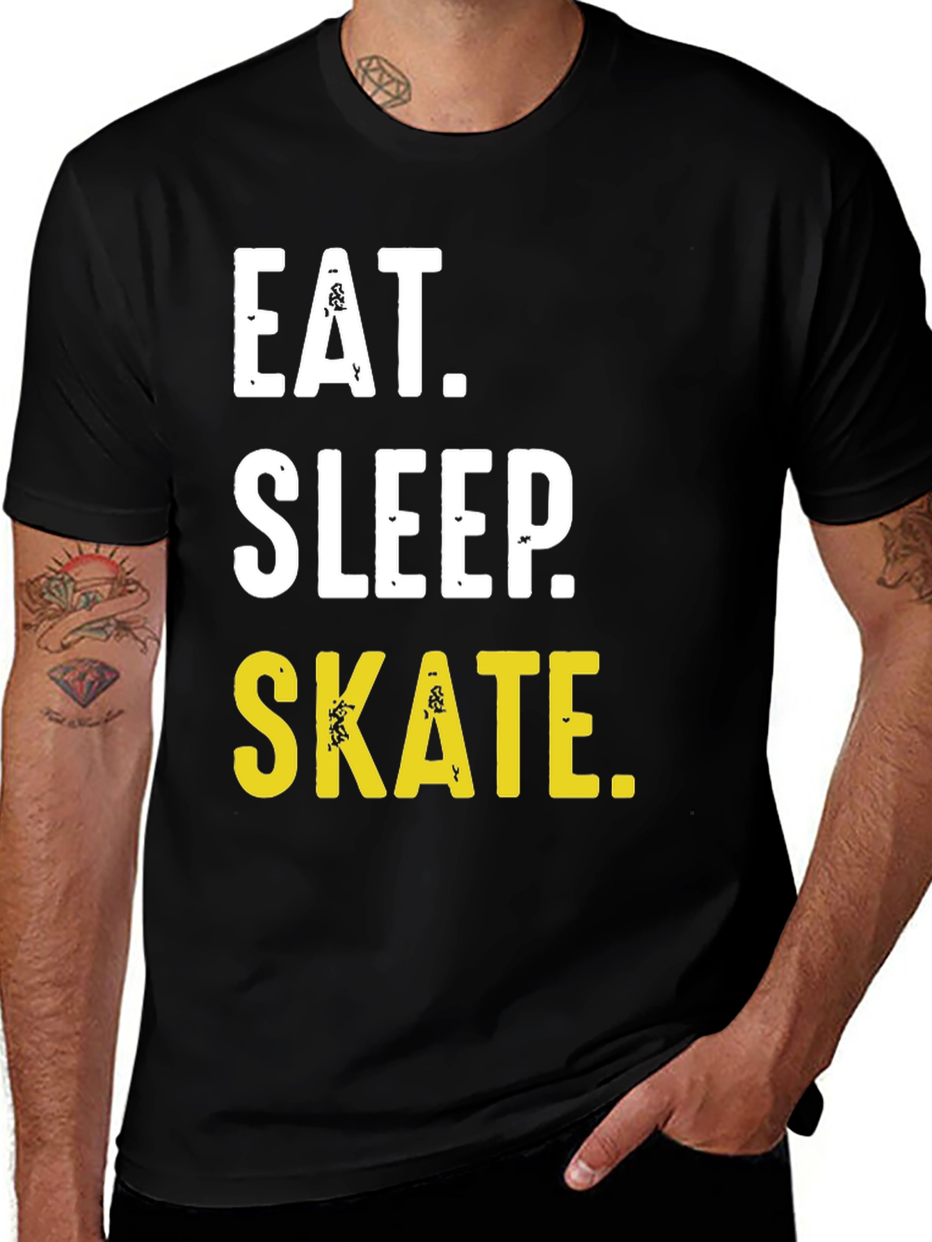 Eat Sleep Skate T-Shirt - Black