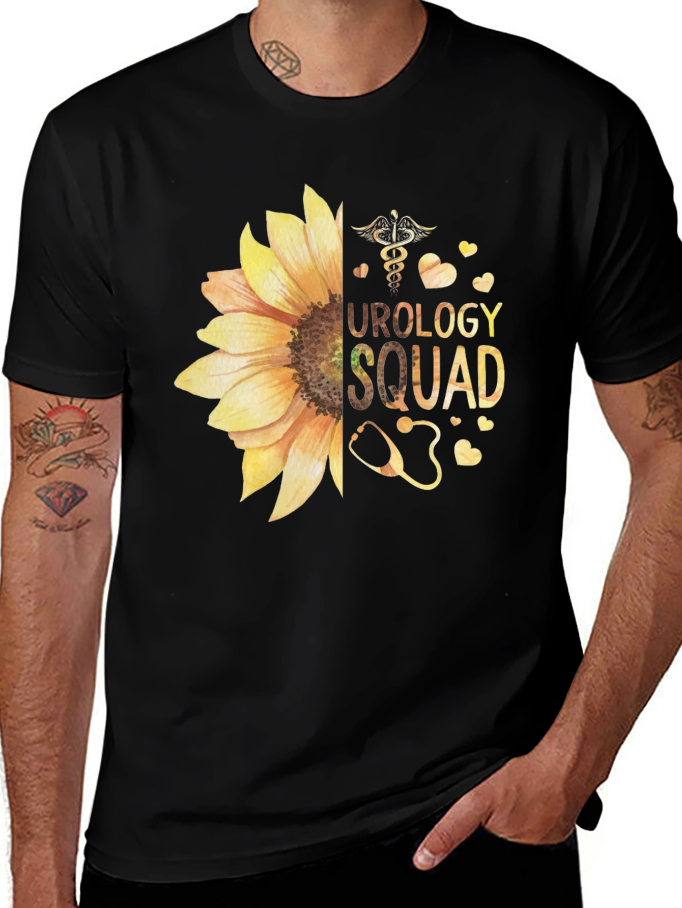 Variant 20 of Urology Squad Sunflower Graphic T-Shirt