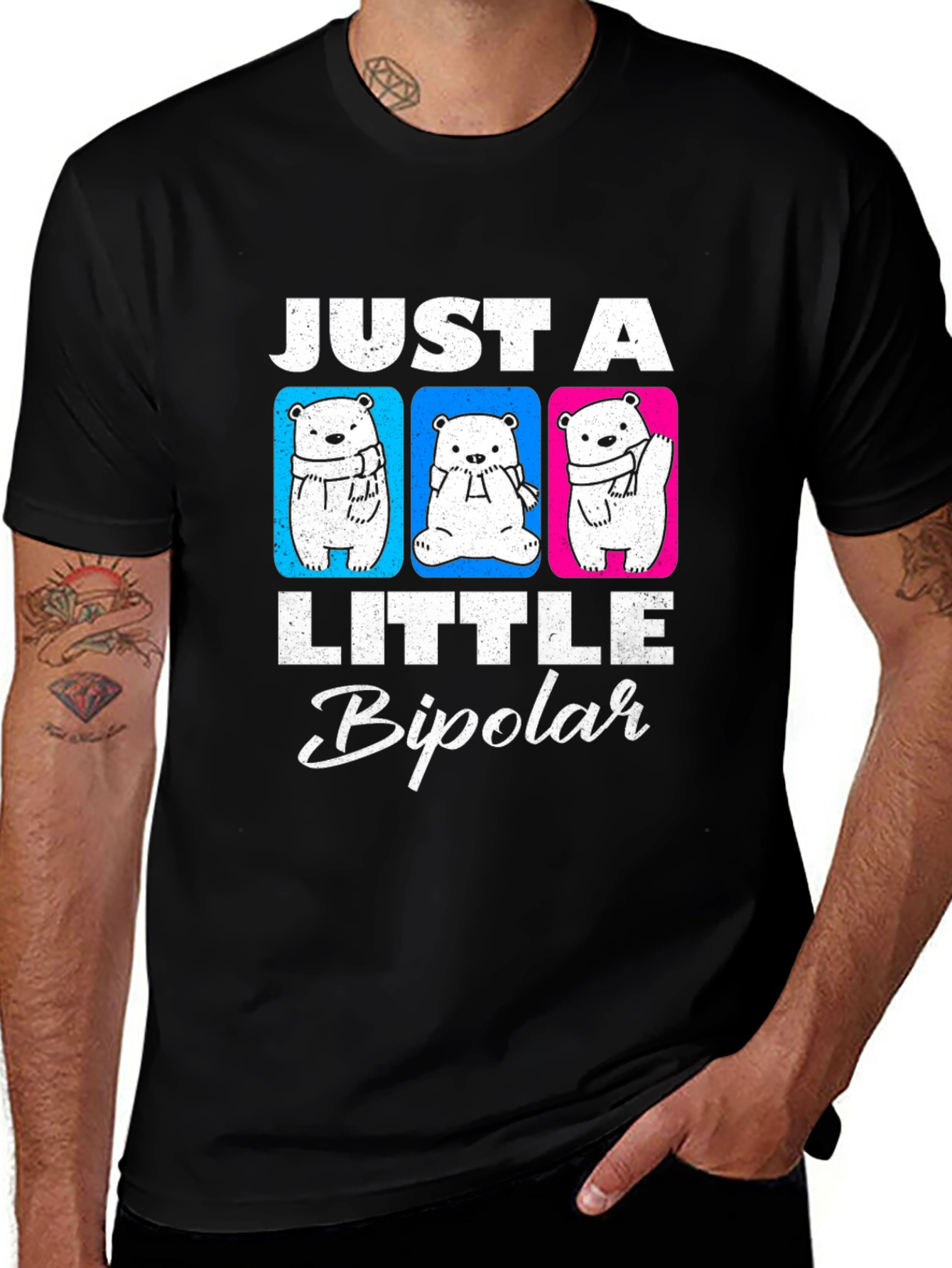 Variant 13 of Just A Little Bipolar Graphic T-Shirt