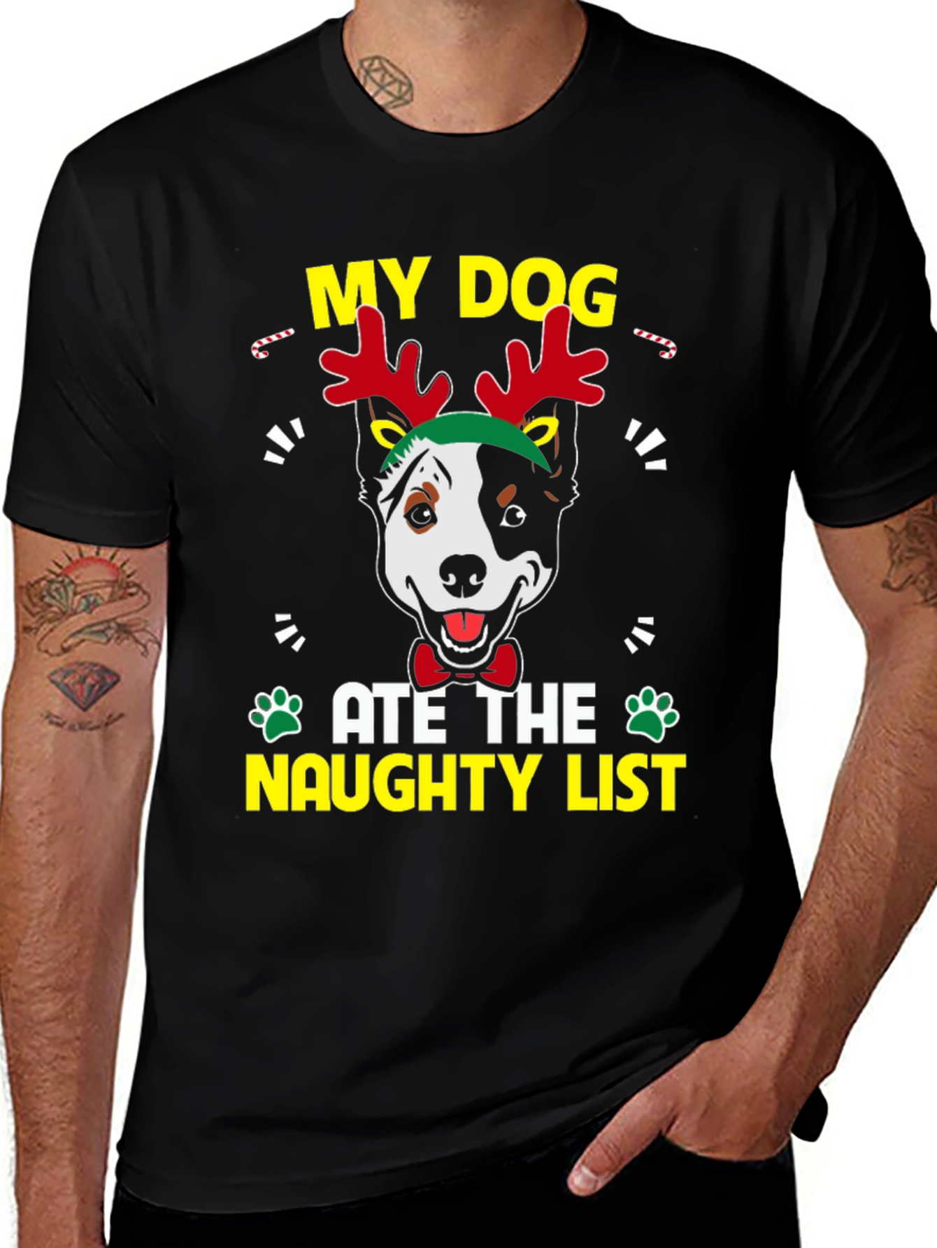 Variant 19 of My Dog Ate the Naughty List Christmas T-Shirt